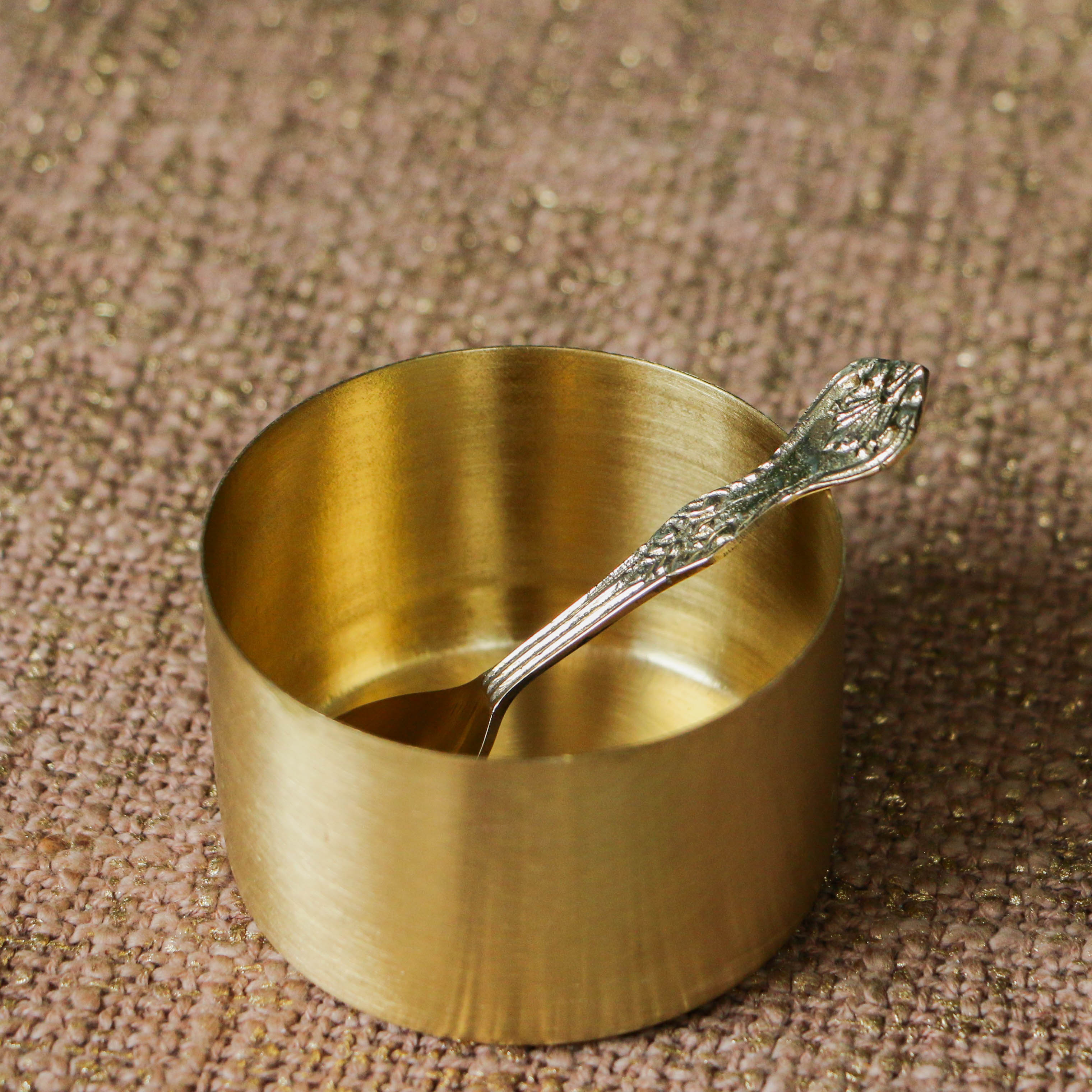 Ambi Pure Brass Finely Etched 9 Container Square Spice Box