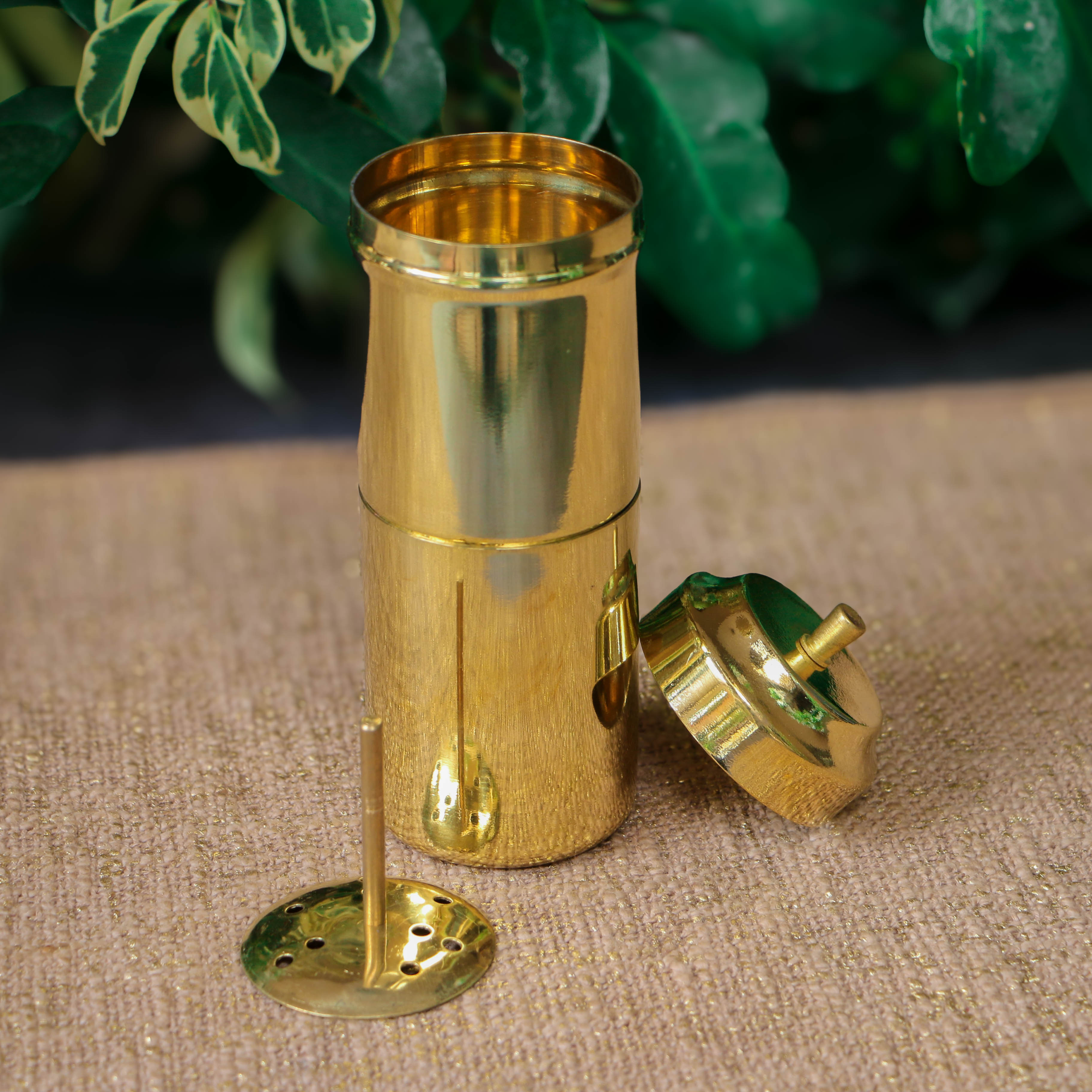 Pure Brass Coffee Filter - Gloss Finish - Large - 4-6 Cups