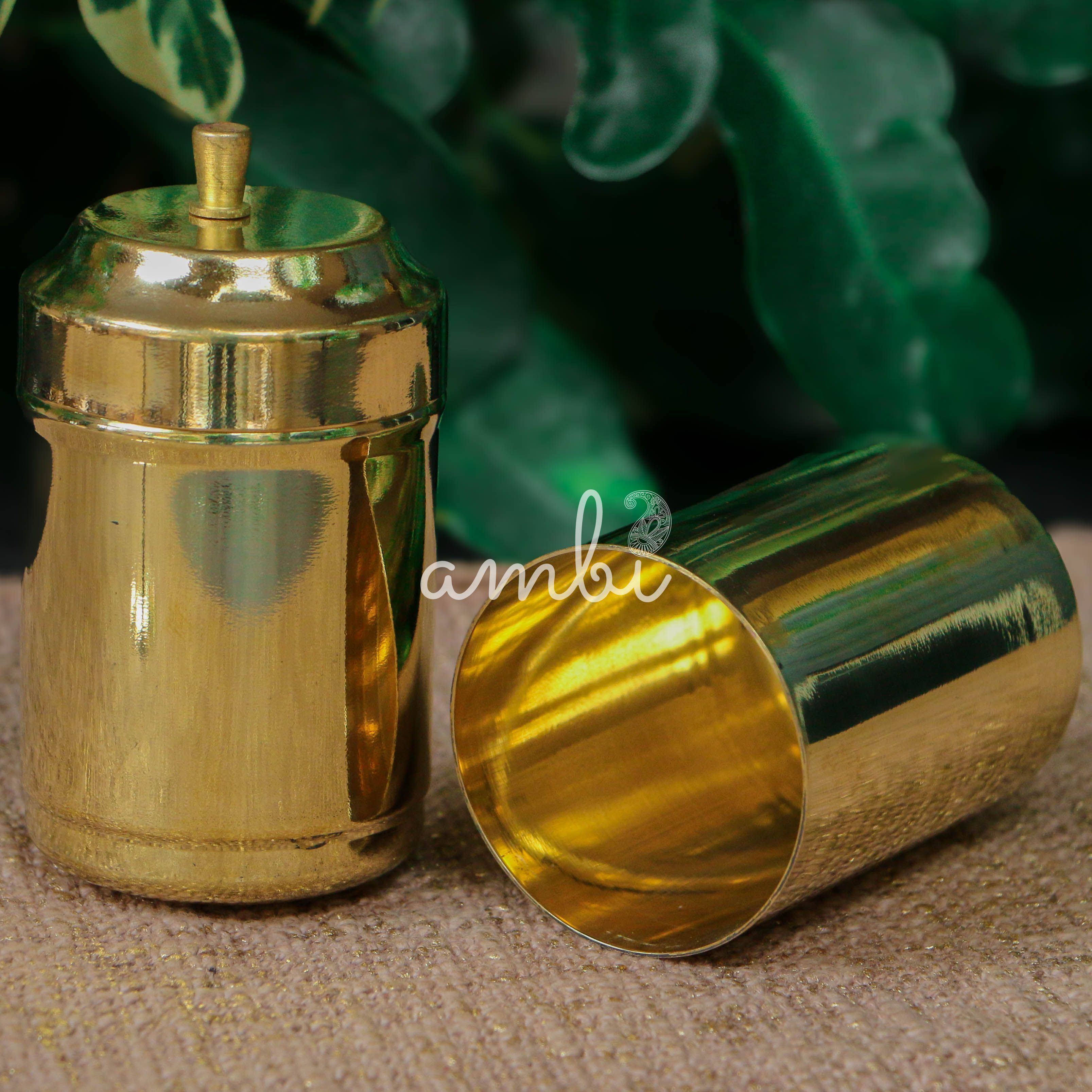 Pure Brass Coffee Filter - Gloss Finish - Large - 4-6 Cups