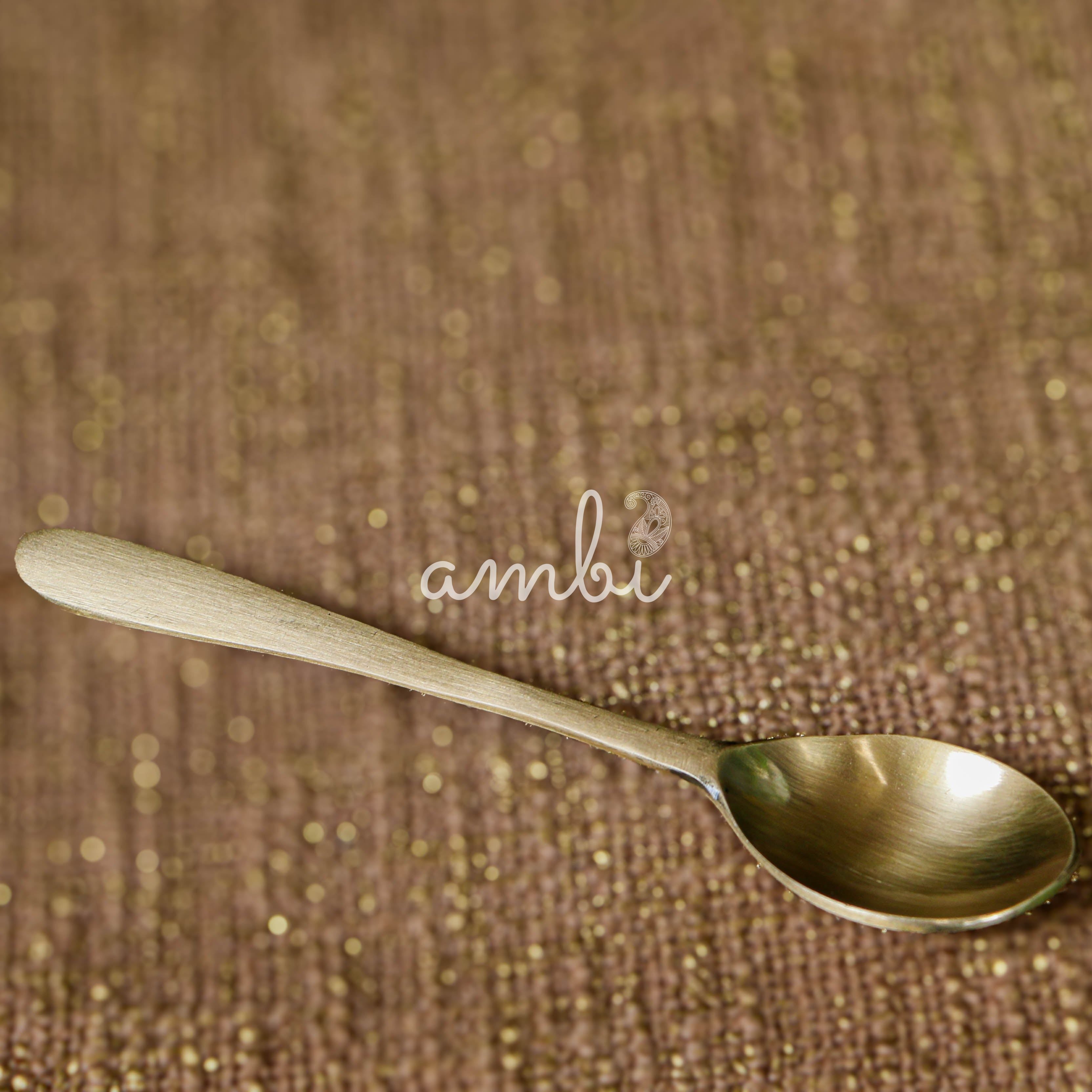 Elegant Heritage Pure 100% Lead Free Kansa Khichdi Set with Spoon 450 ml - 5.5 Inches Khichdi Set Bowl