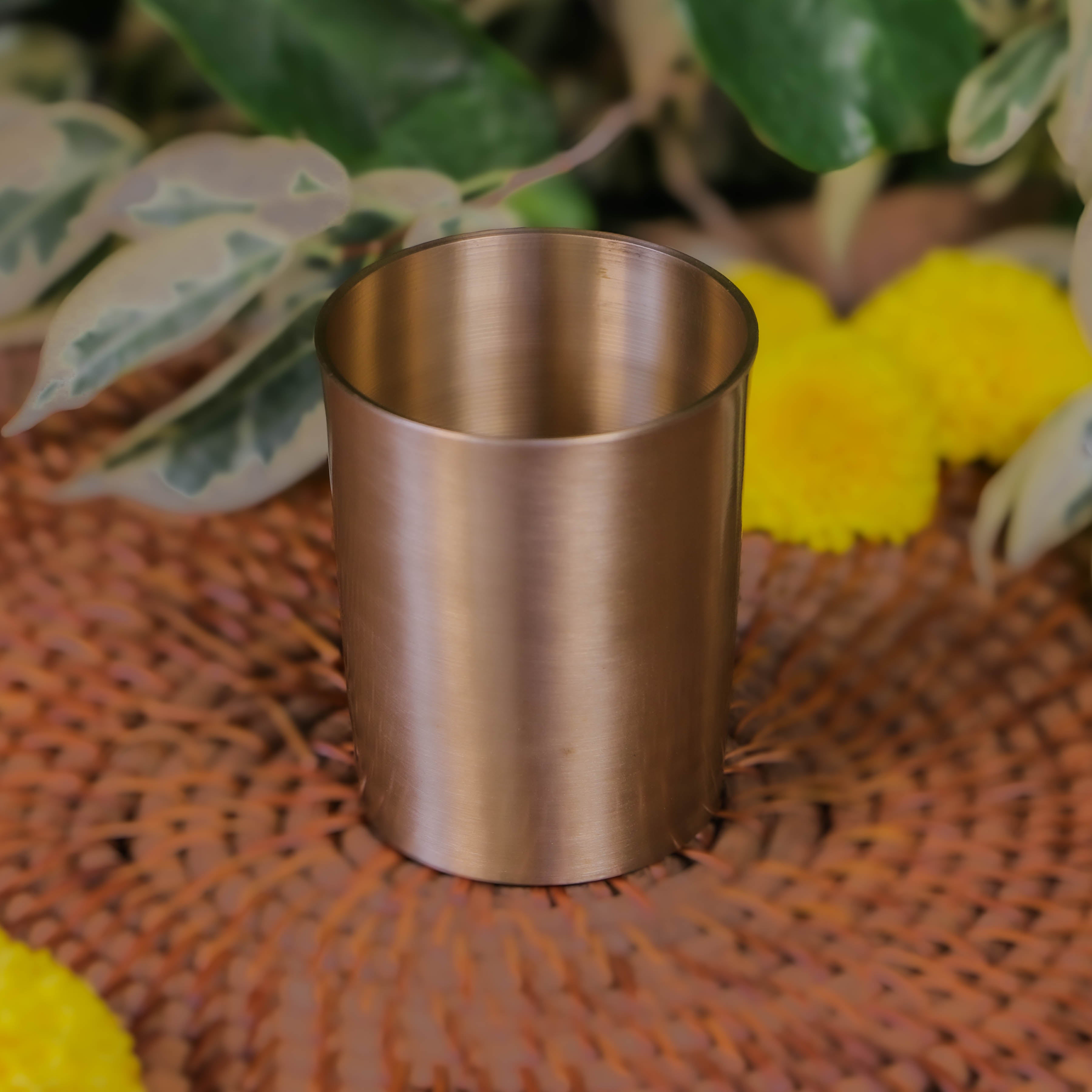 AMBI Pure 100% Lead Free Kansa Small Traditional Ayurvedic Water / Juice Glass | Kids 150ml