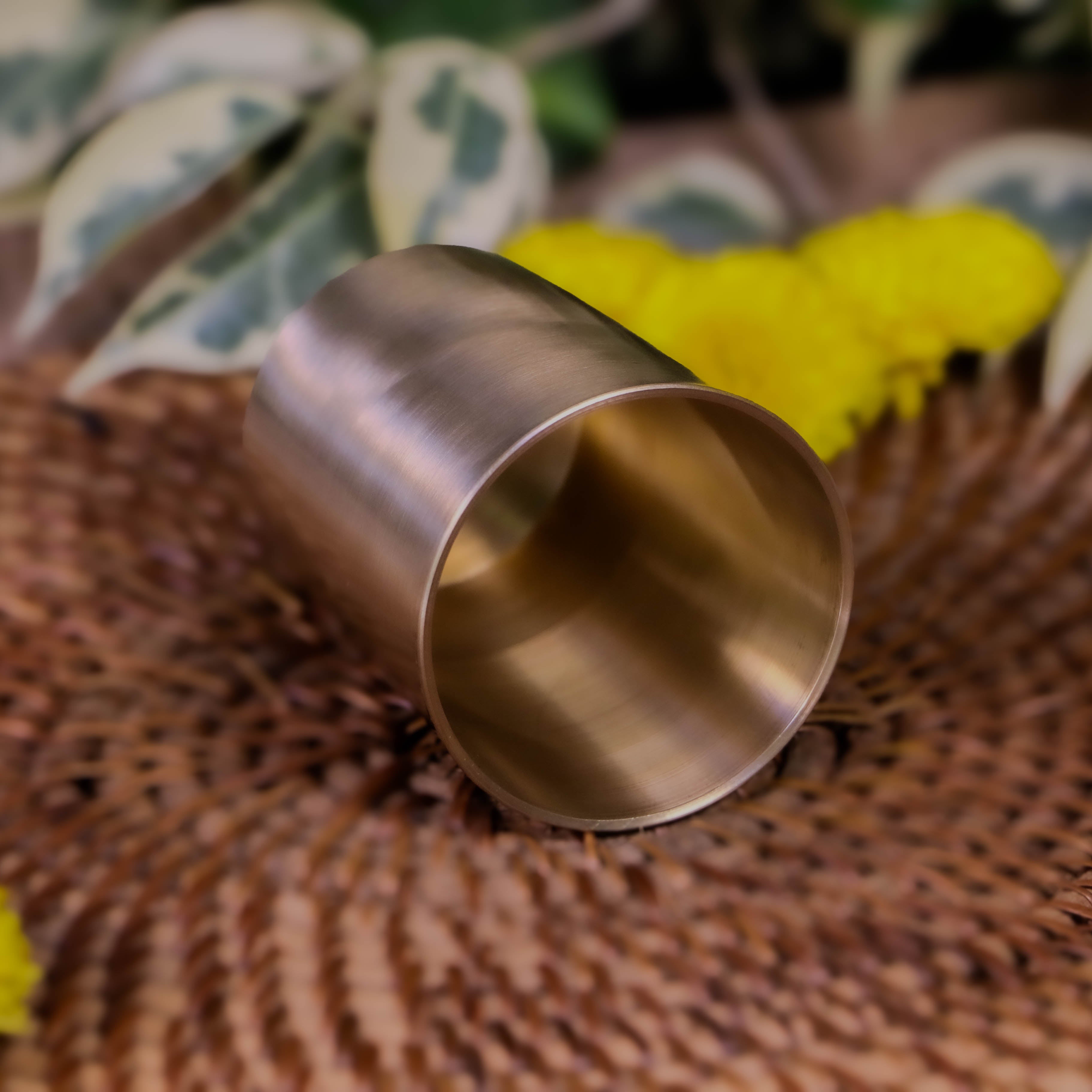 AMBI Pure 100% Lead Free Kansa Small Traditional Ayurvedic Water / Juice Glass | Kids 150ml