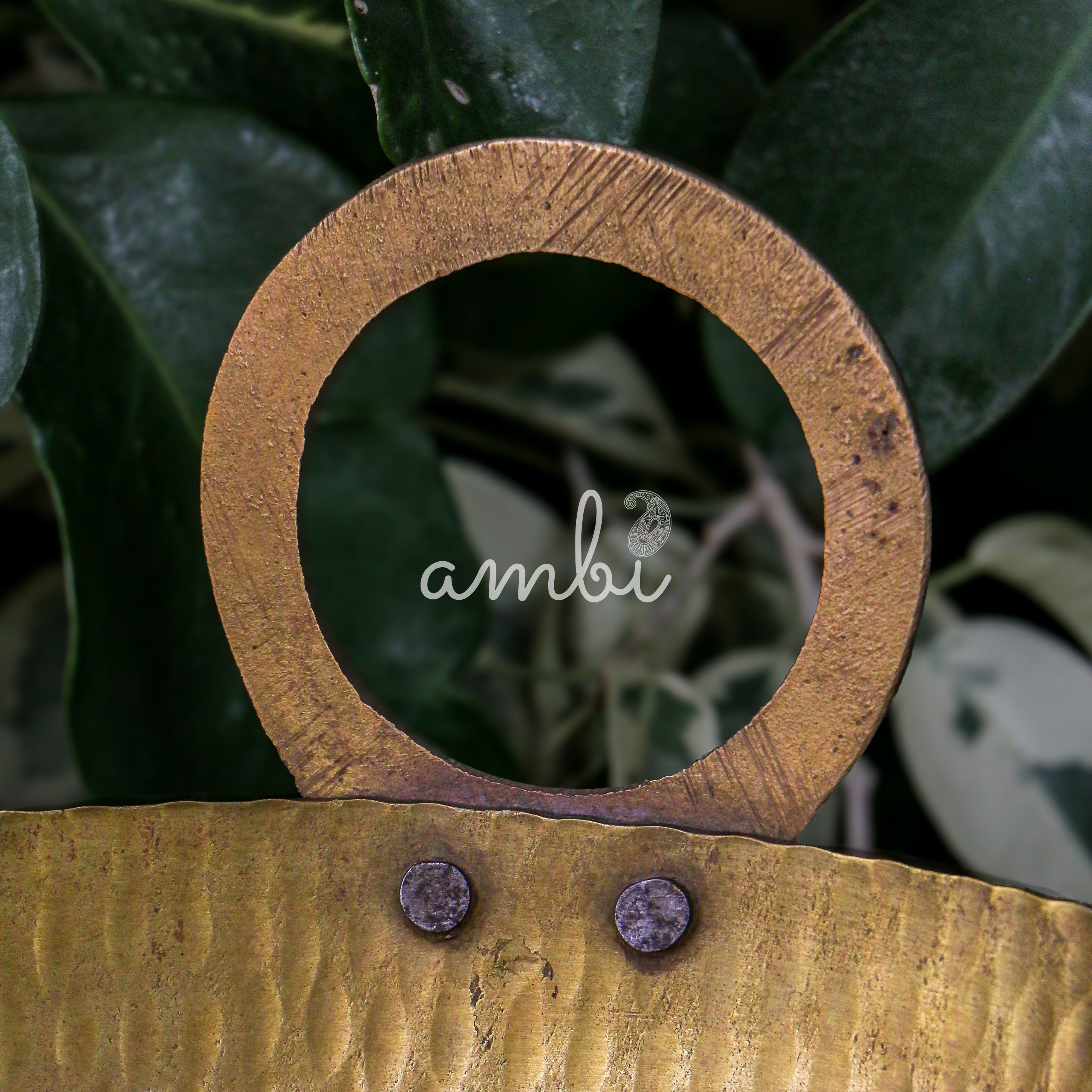 Handcrafted Vintage Brass Kadai - 13 inches diameter