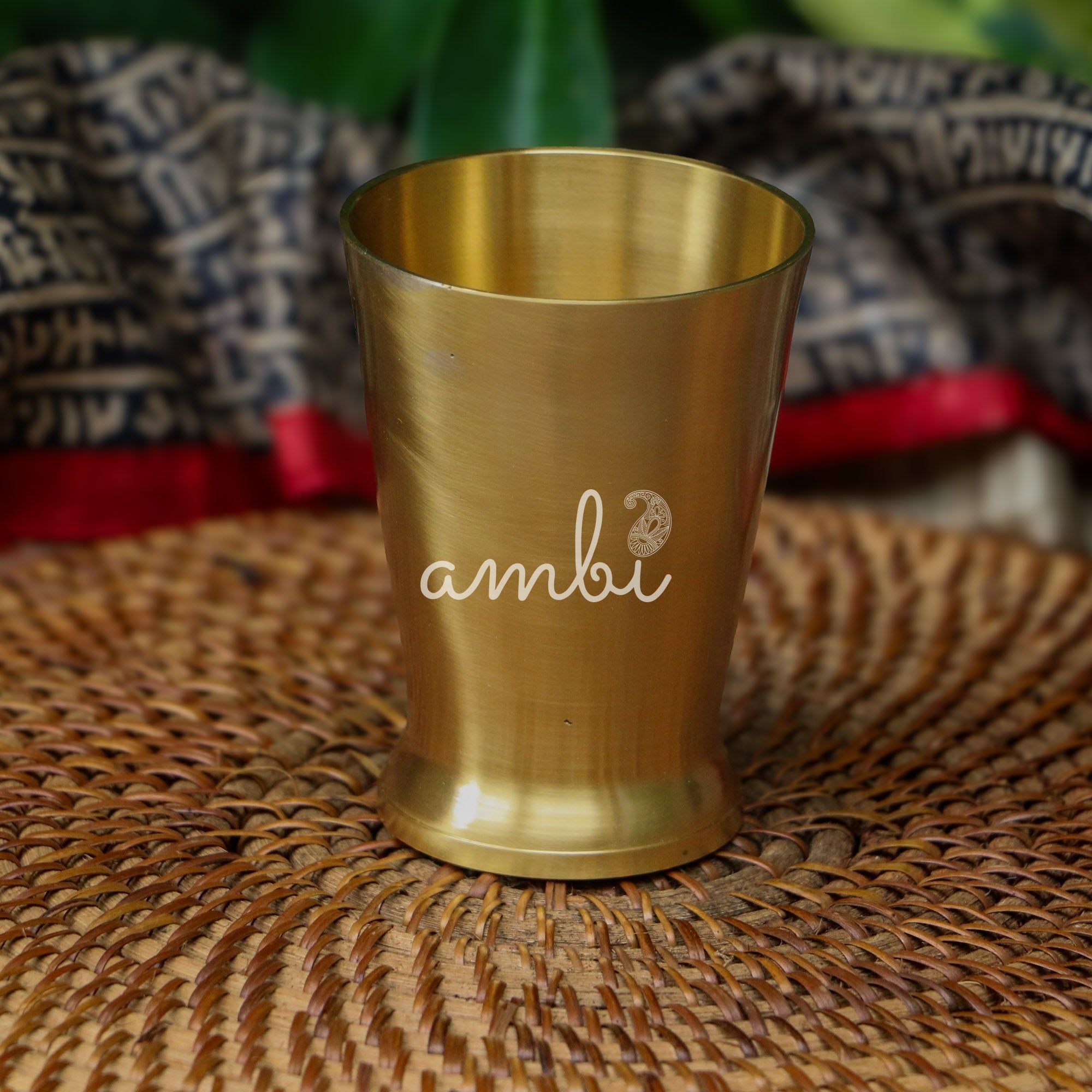 Ambi Pure Brass Antique Drink Glass