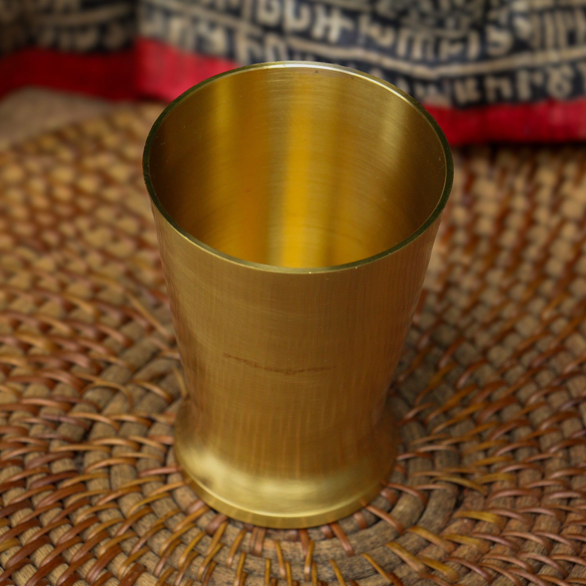 Ambi Pure Kansa Antique Drink Glass 250 ML – 100% Lead-Free Bronze Drinking Glass