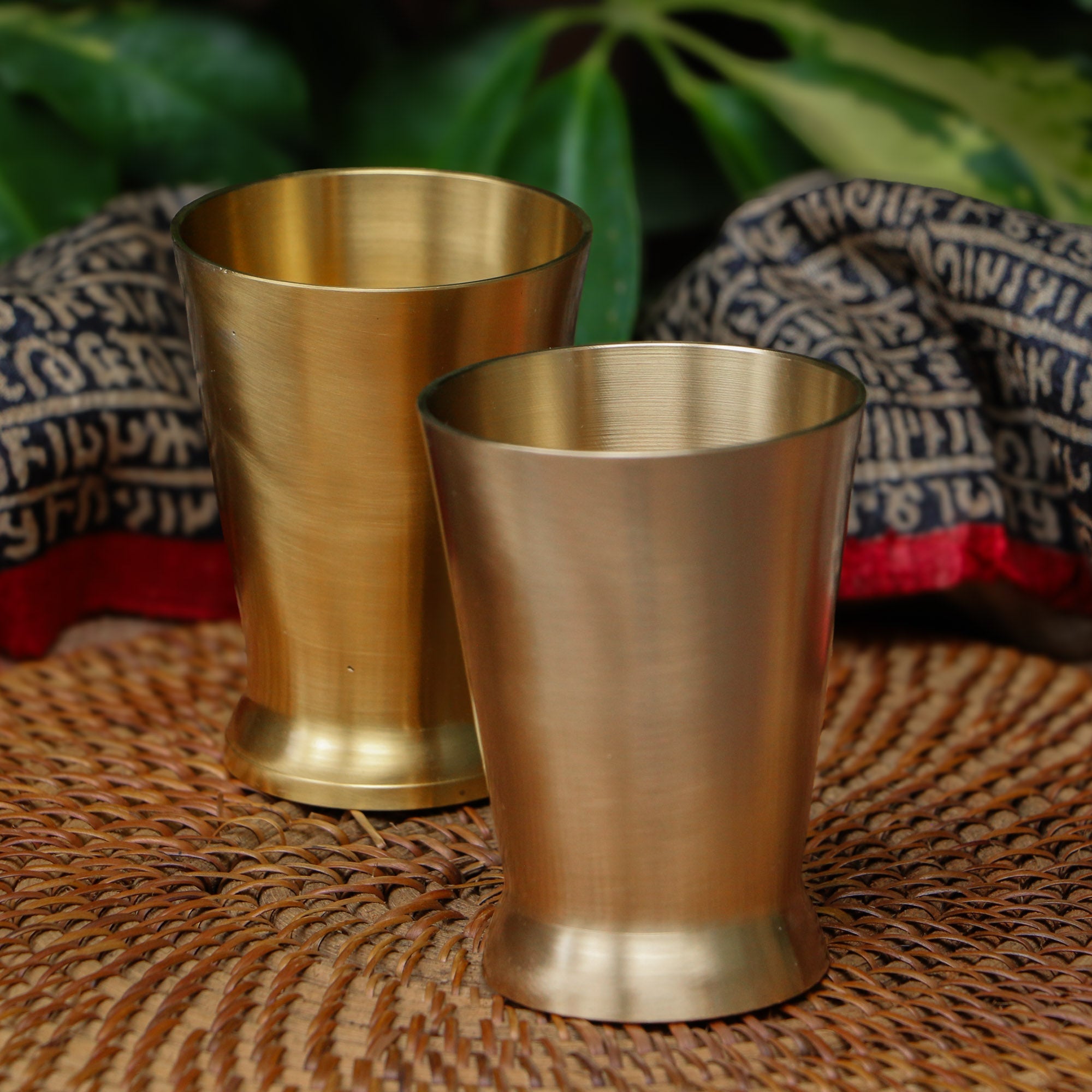 Ambi Pure Kansa Antique Drink Glass 250 ML – 100% Lead-Free Bronze Drinking Glass
