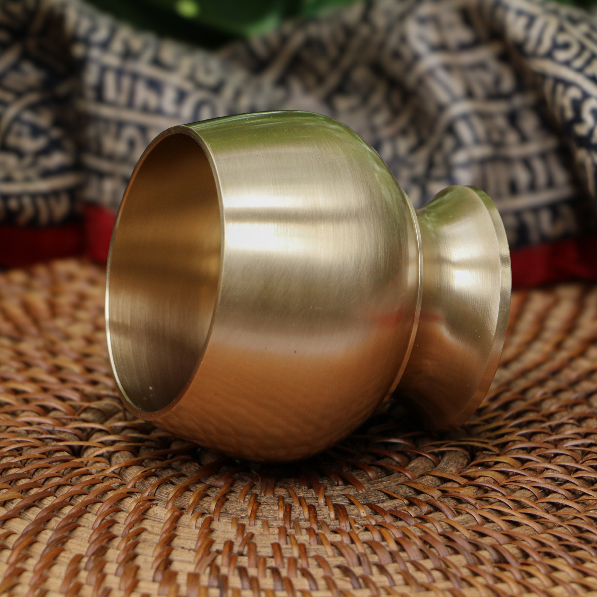 Ambi Brass Dessert / Ice Cream - Designer Goblet with Spoon