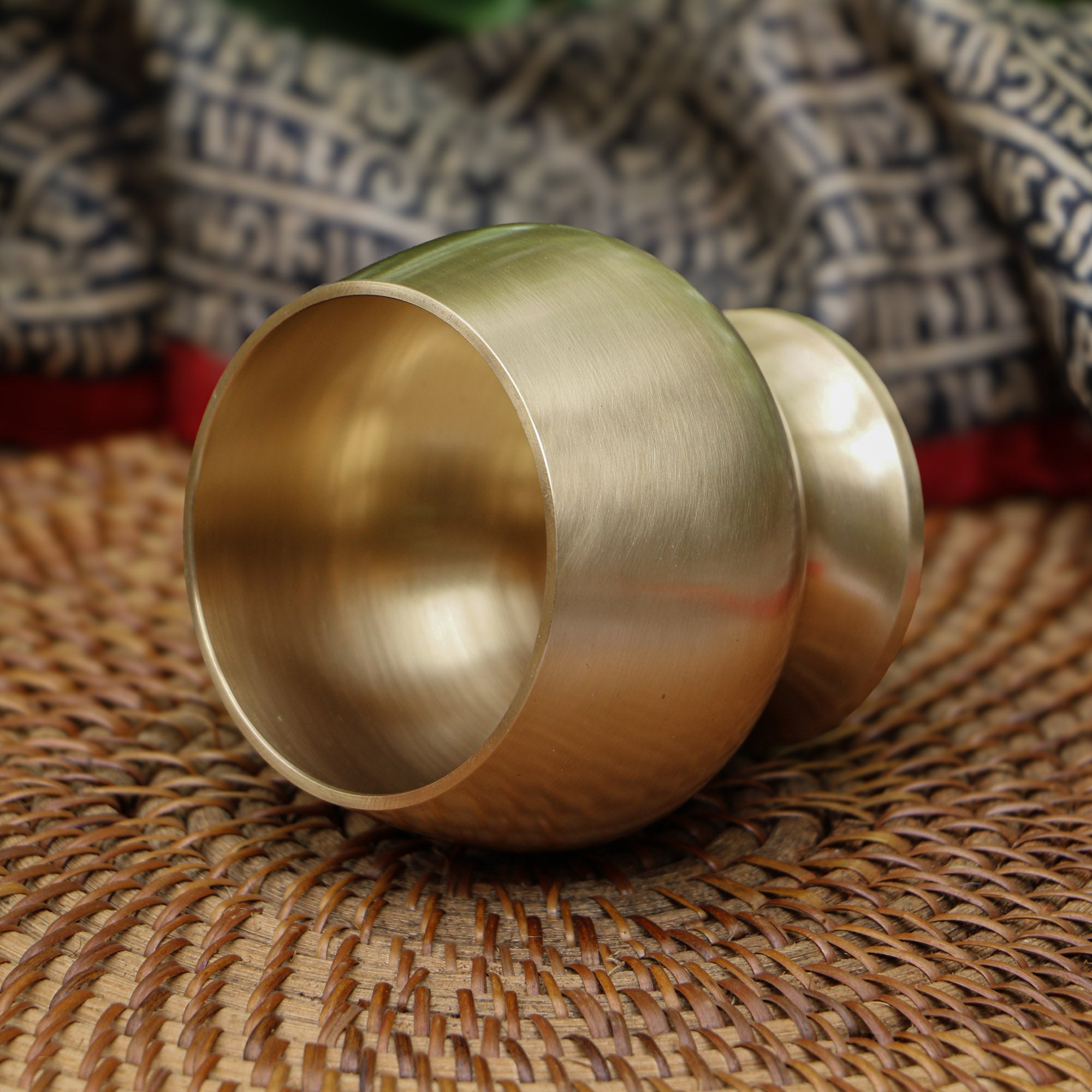 Ambi Brass Dessert / Ice Cream - Designer Goblet with Spoon