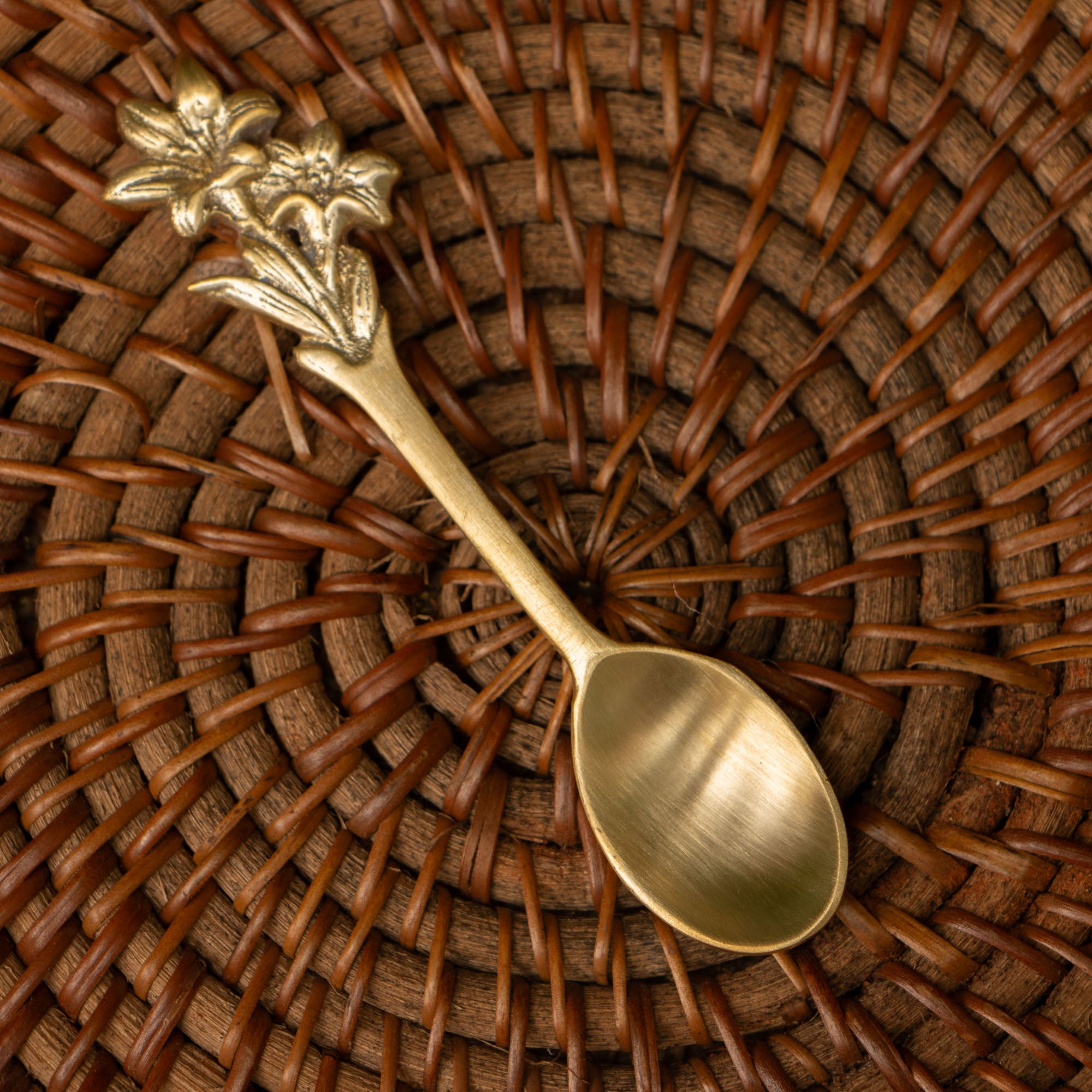 Flower Head Small Spoons - Set of 2