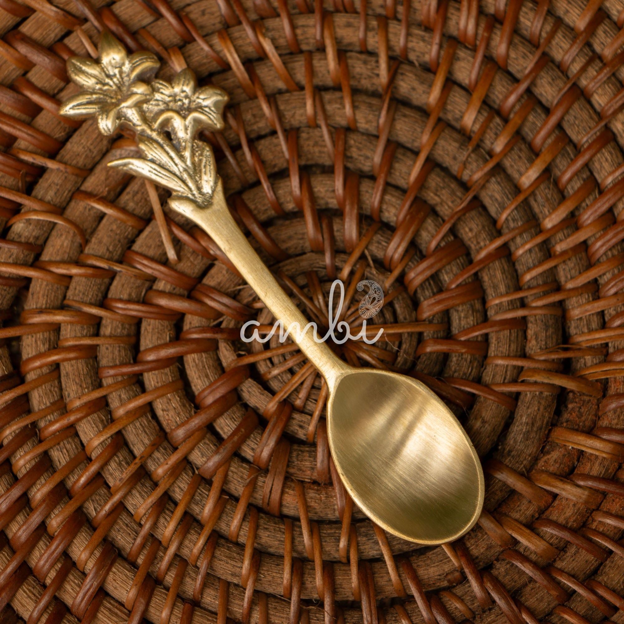 Flower Head Small Spoons - Set of 2