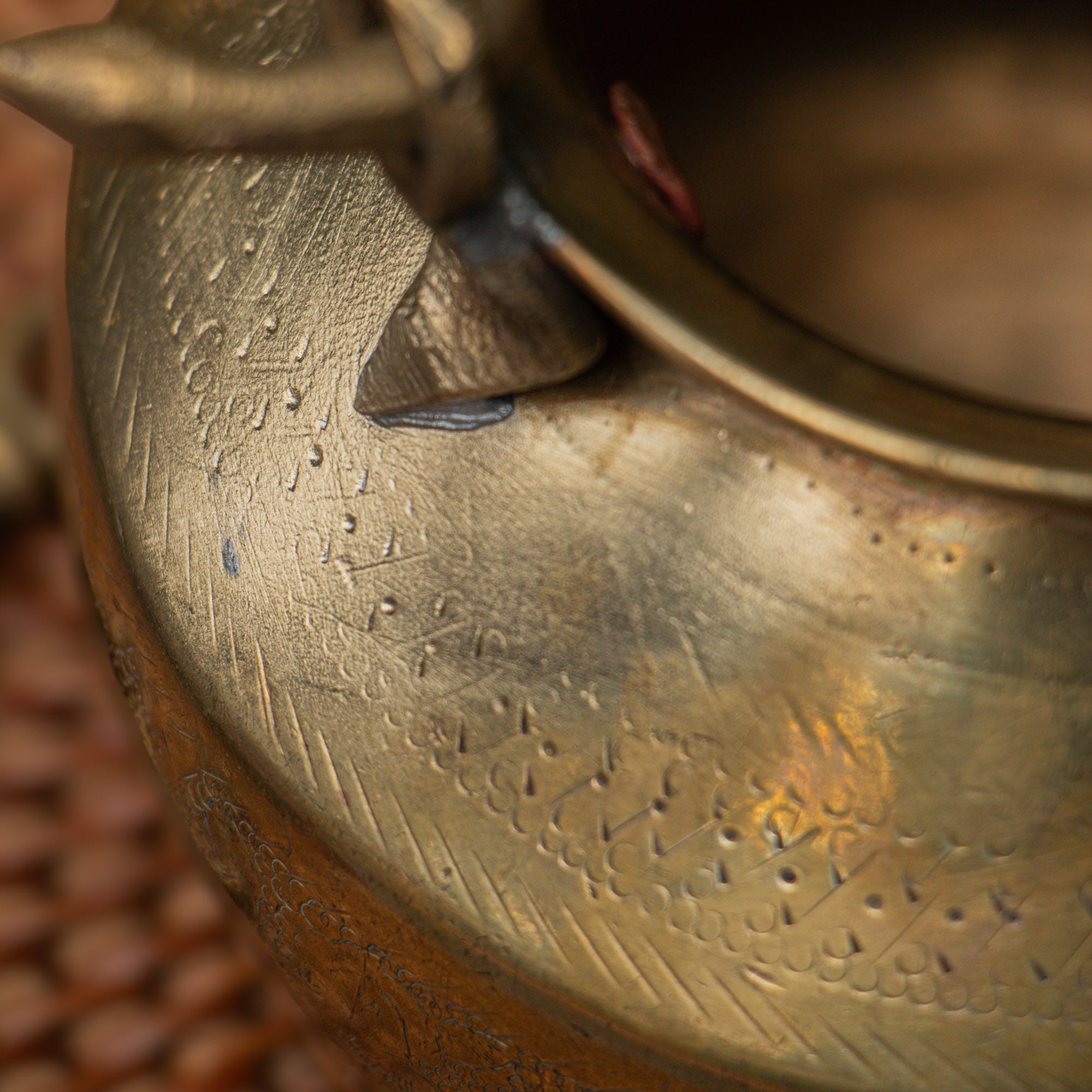 vintage brass Chombu with chain