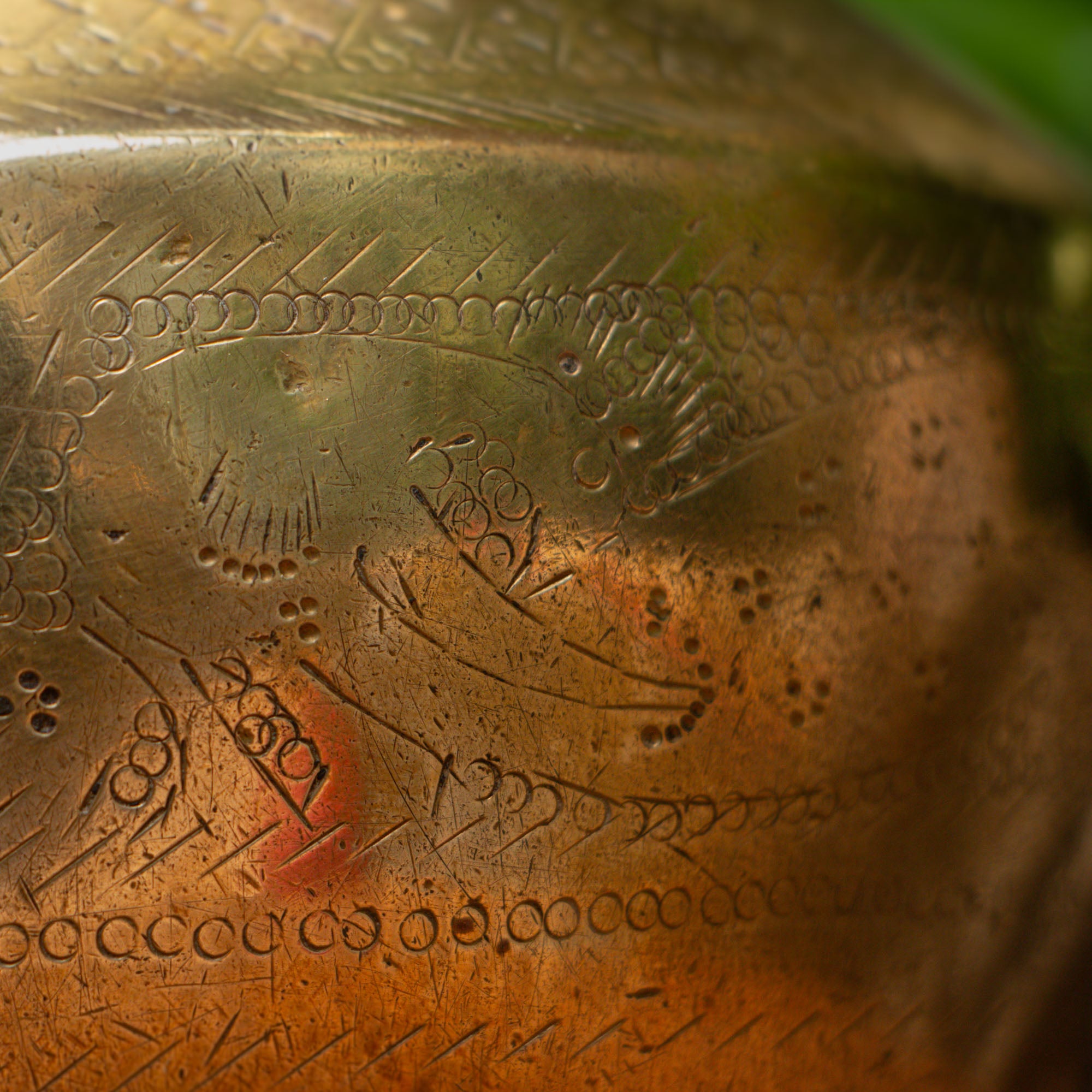 vintage brass Chombu with chain