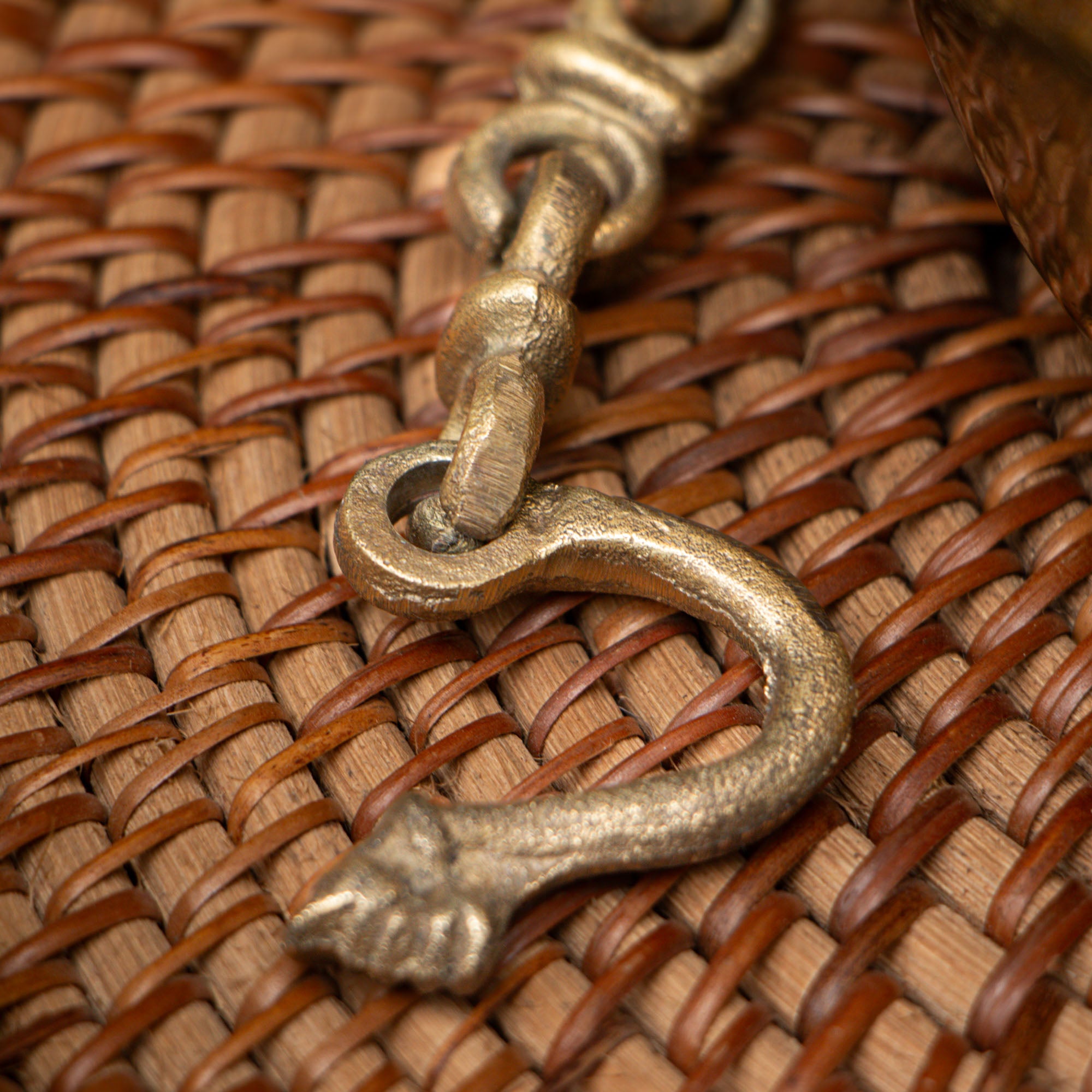 vintage brass Chombu with chain