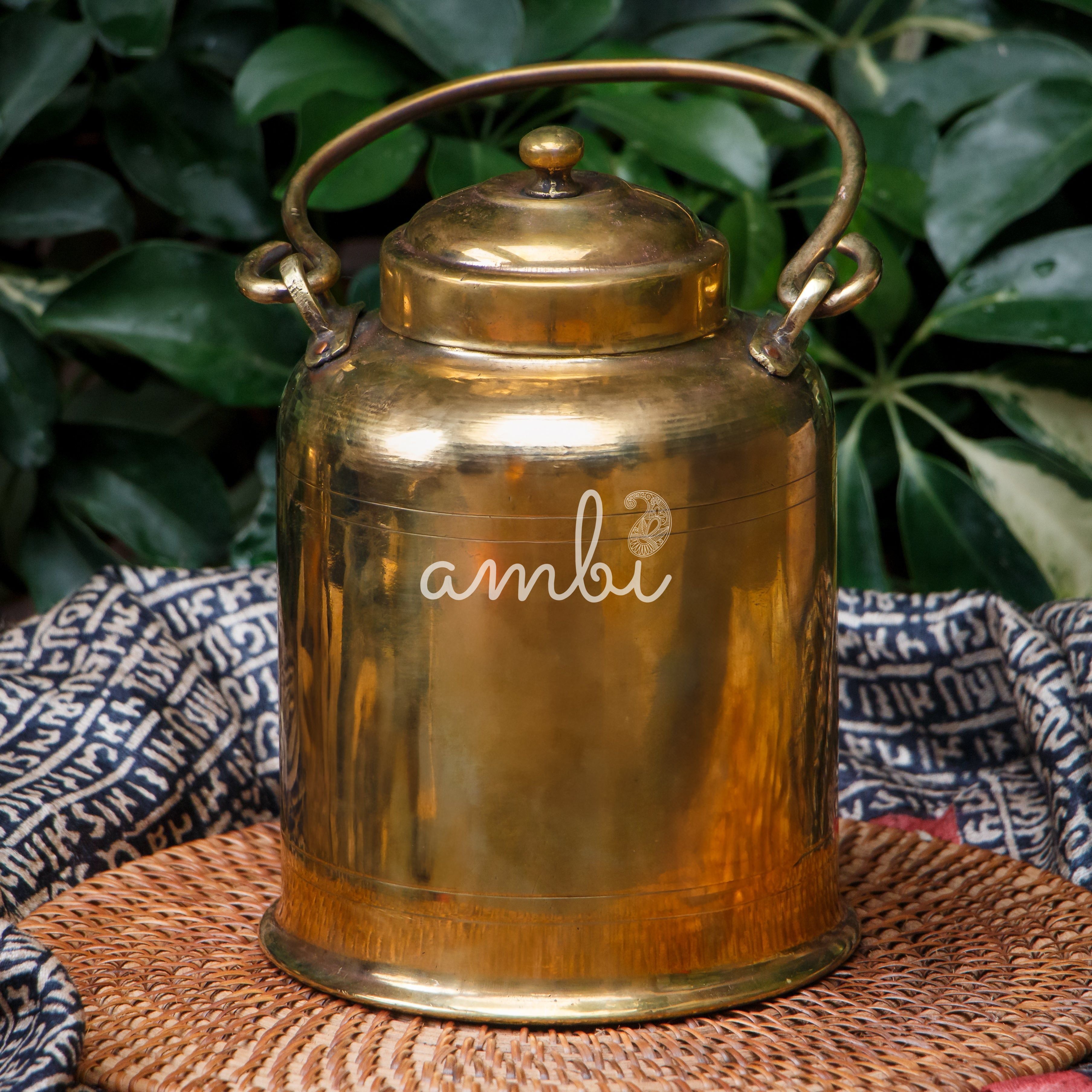 Ambi Vintage Brass Bharani / Bharani Storage Box