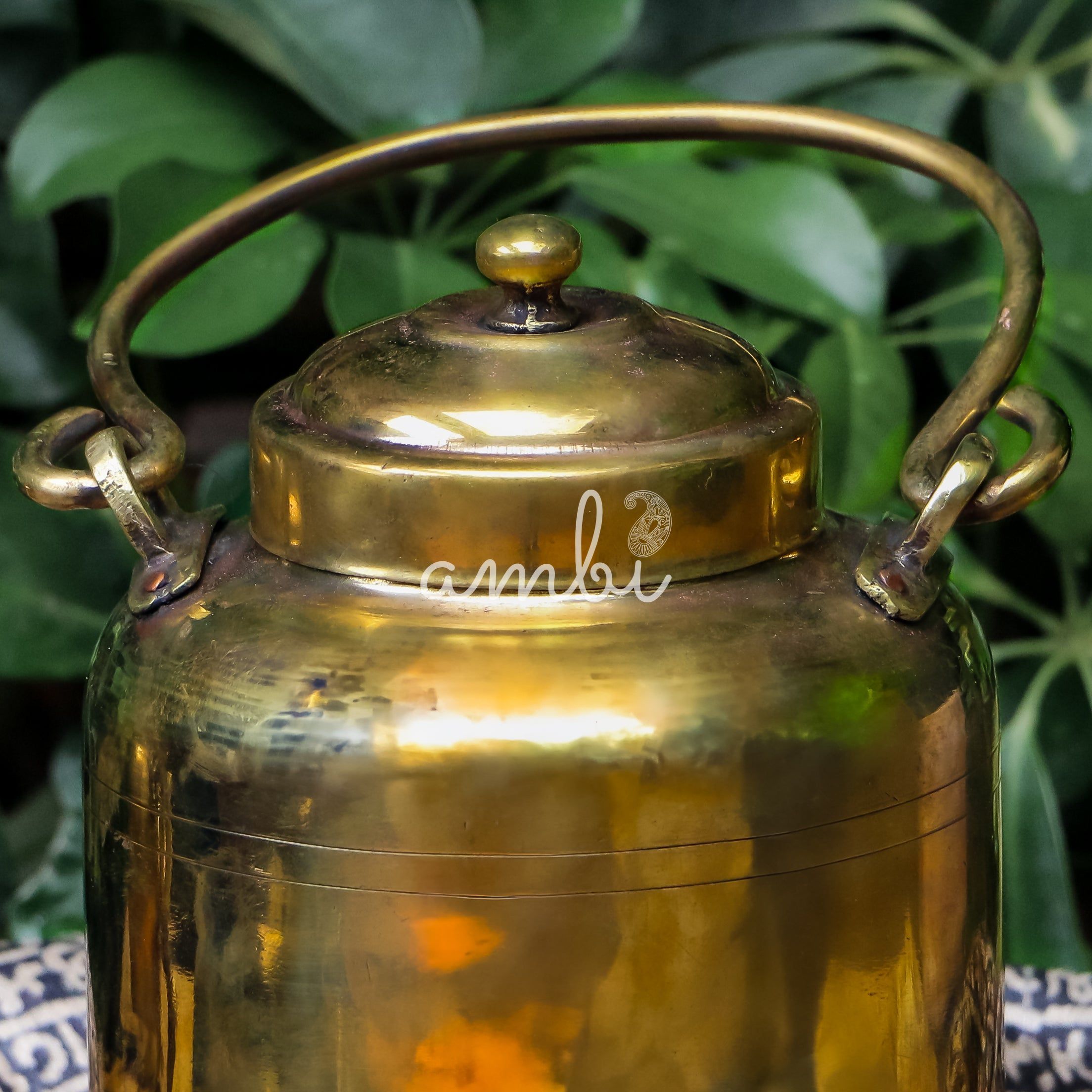 Ambi Vintage Brass Bharani / Bharani Storage Box