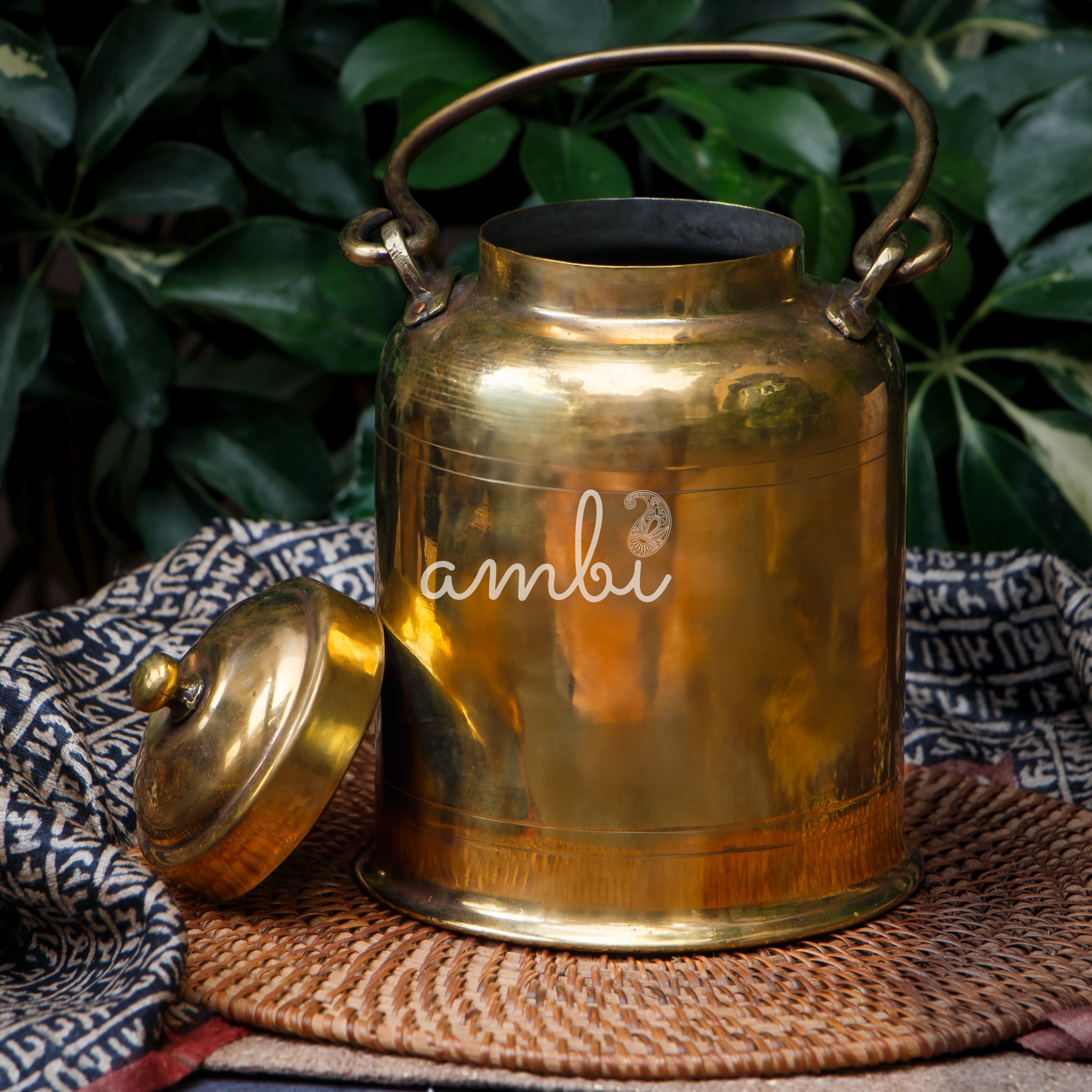 Ambi Vintage Brass Bharani / Bharani Storage Box