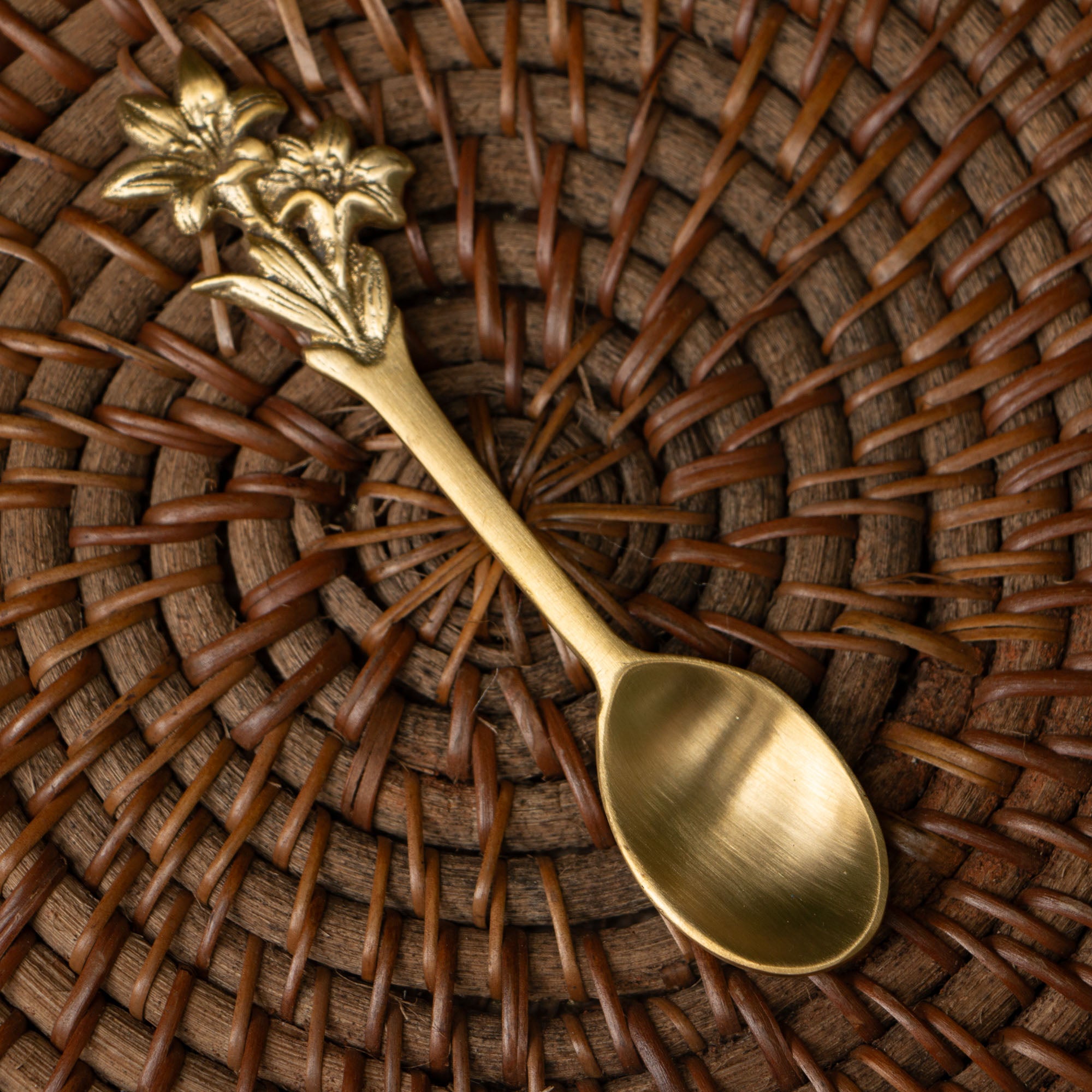 Flower Head Small Spoons - Set of 2