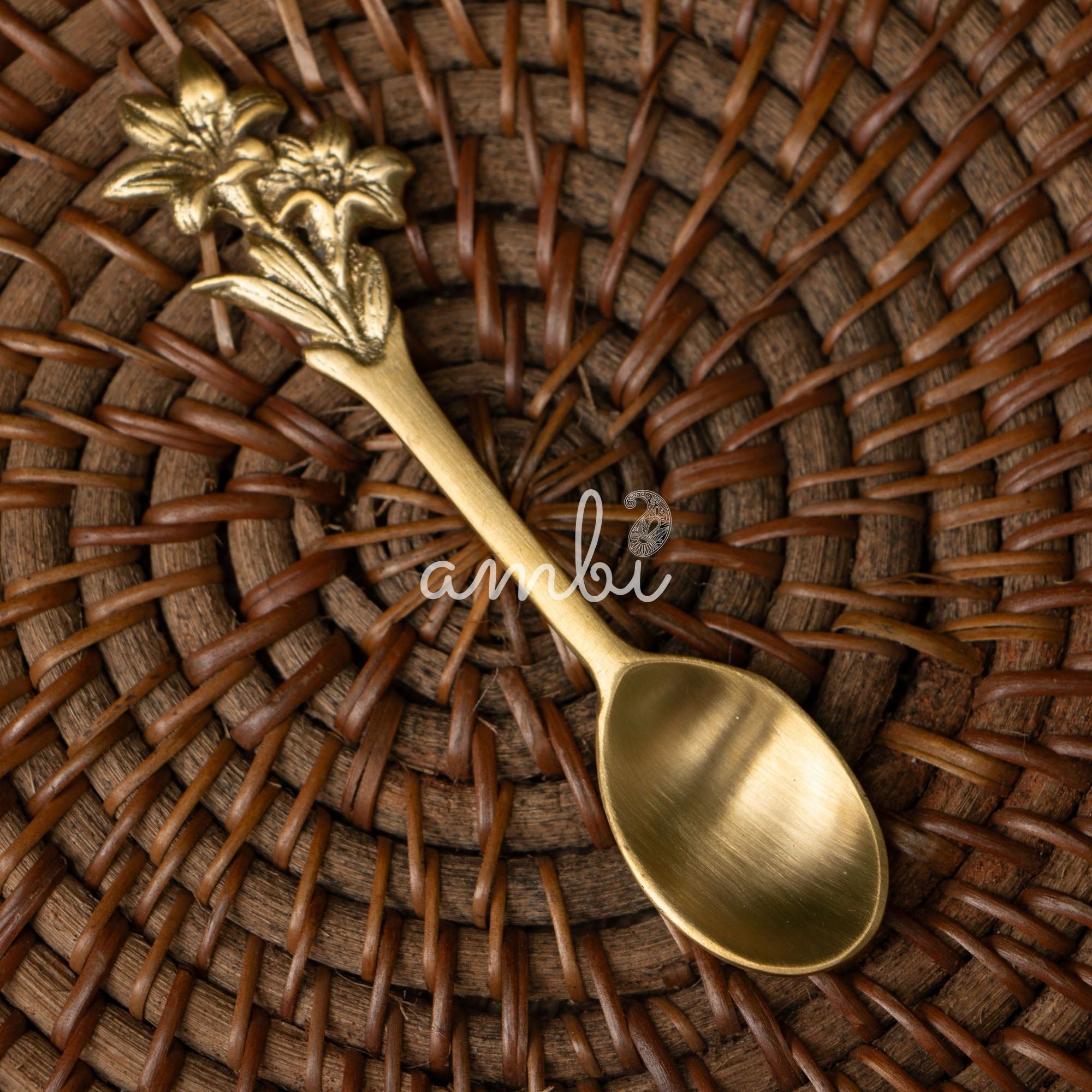 Flower Head Small Spoons - Set of 2