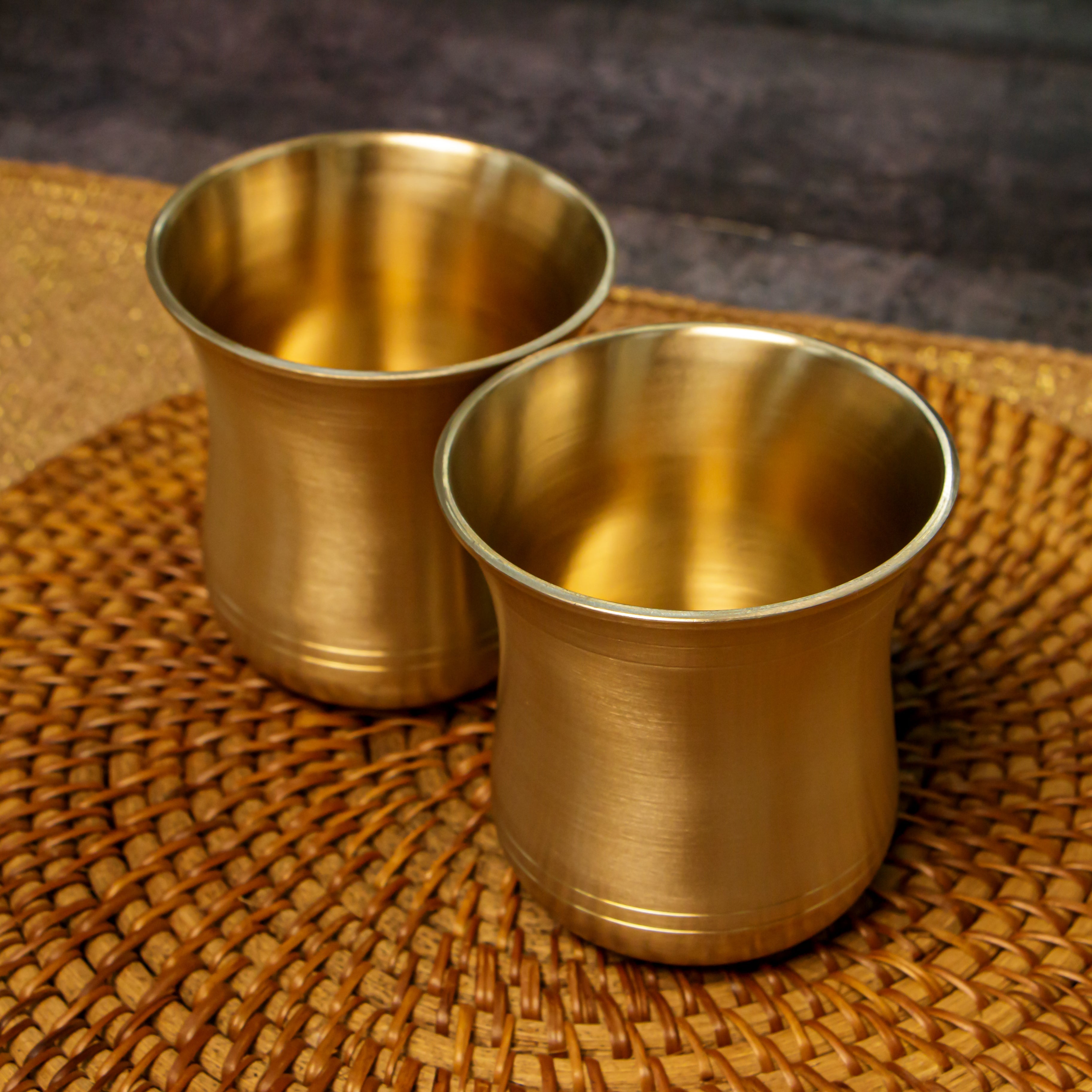 Ambi Heirloom Lead Free Kansa Lota Glass — A Traditional Legacy (275 ML)