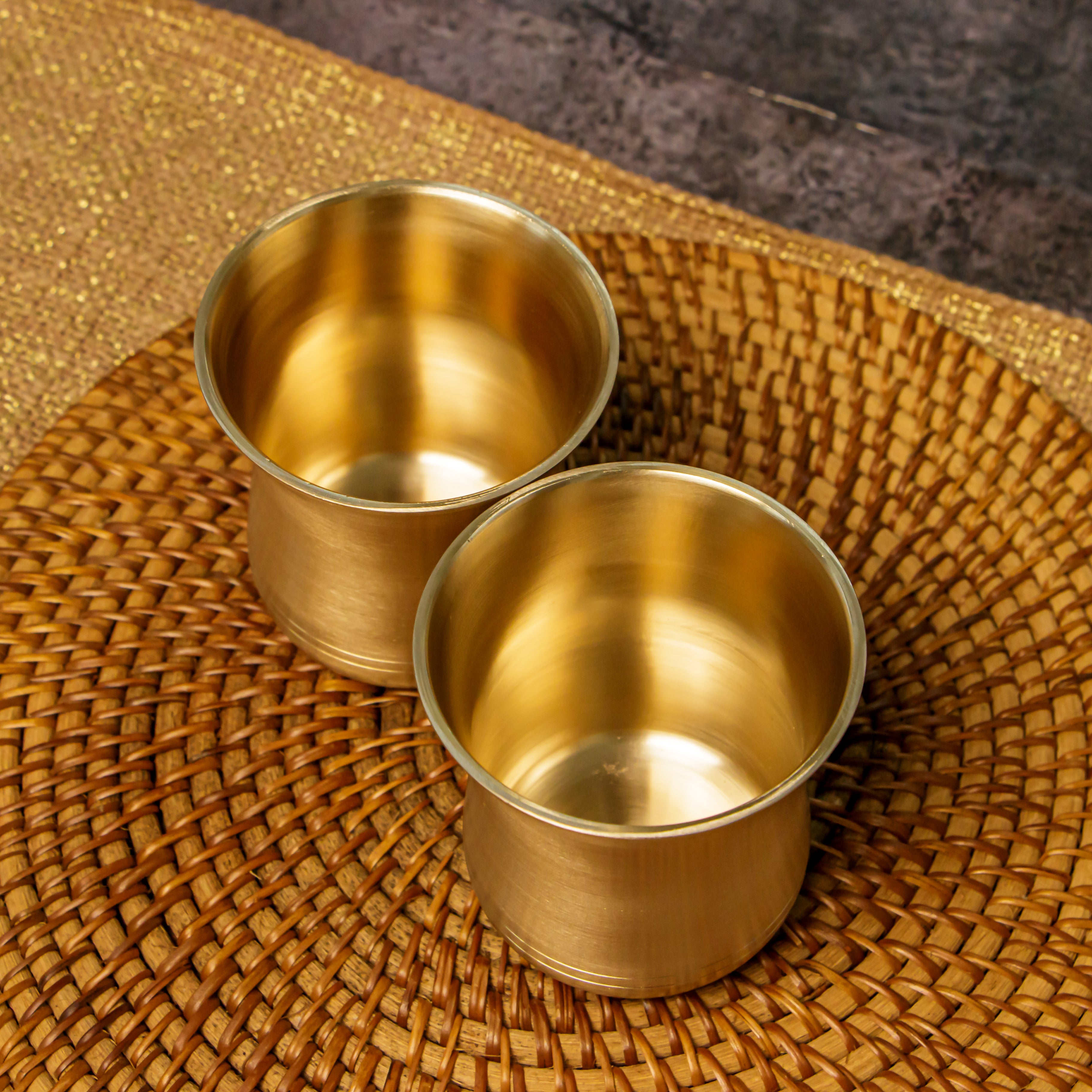 Ambi Elegant Traditional Pure 100% Lead Free Kansa Lota  Glass 275 ml