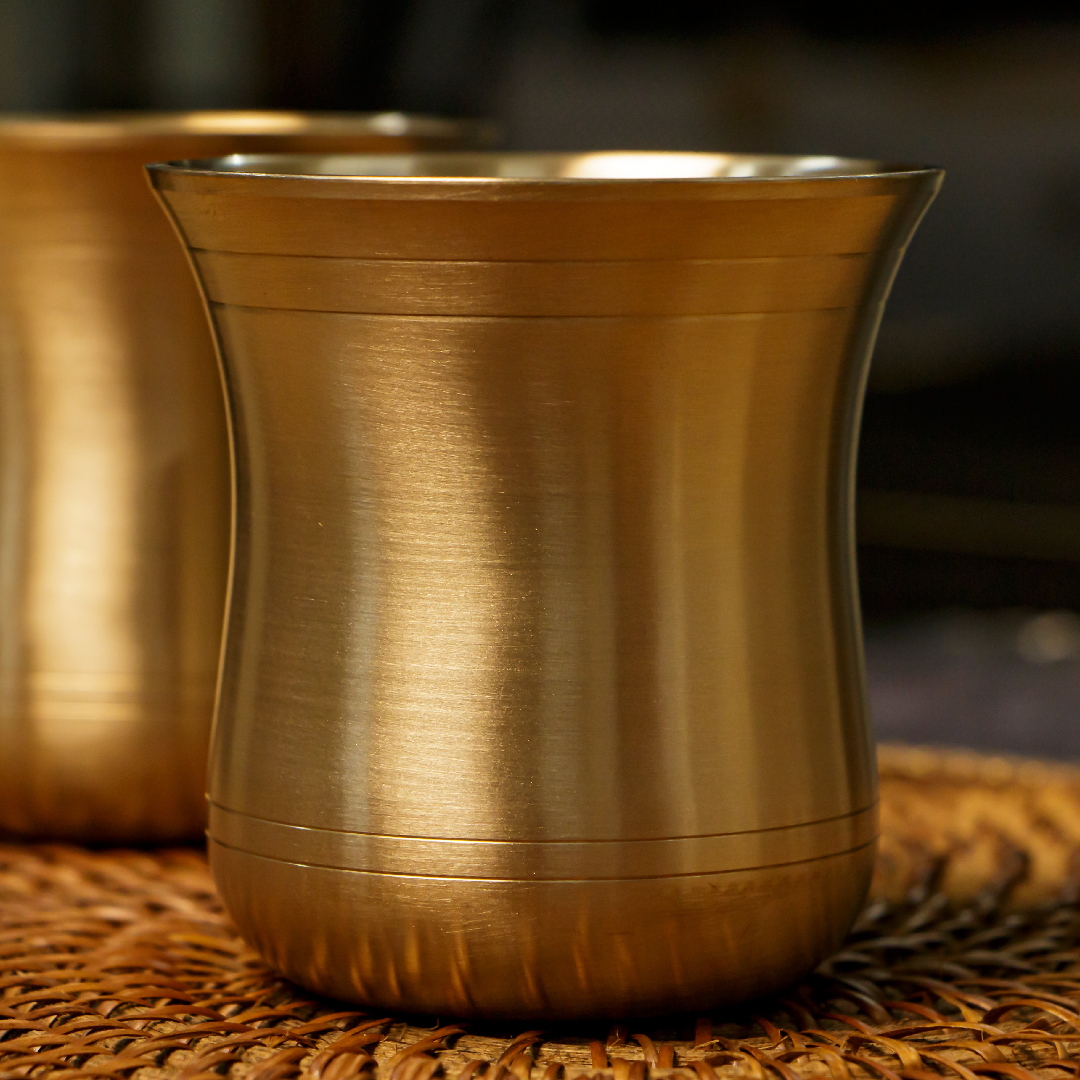 Ambi Elegant Traditional Pure 100% Lead Free Kansa Lota Glass 275 ml