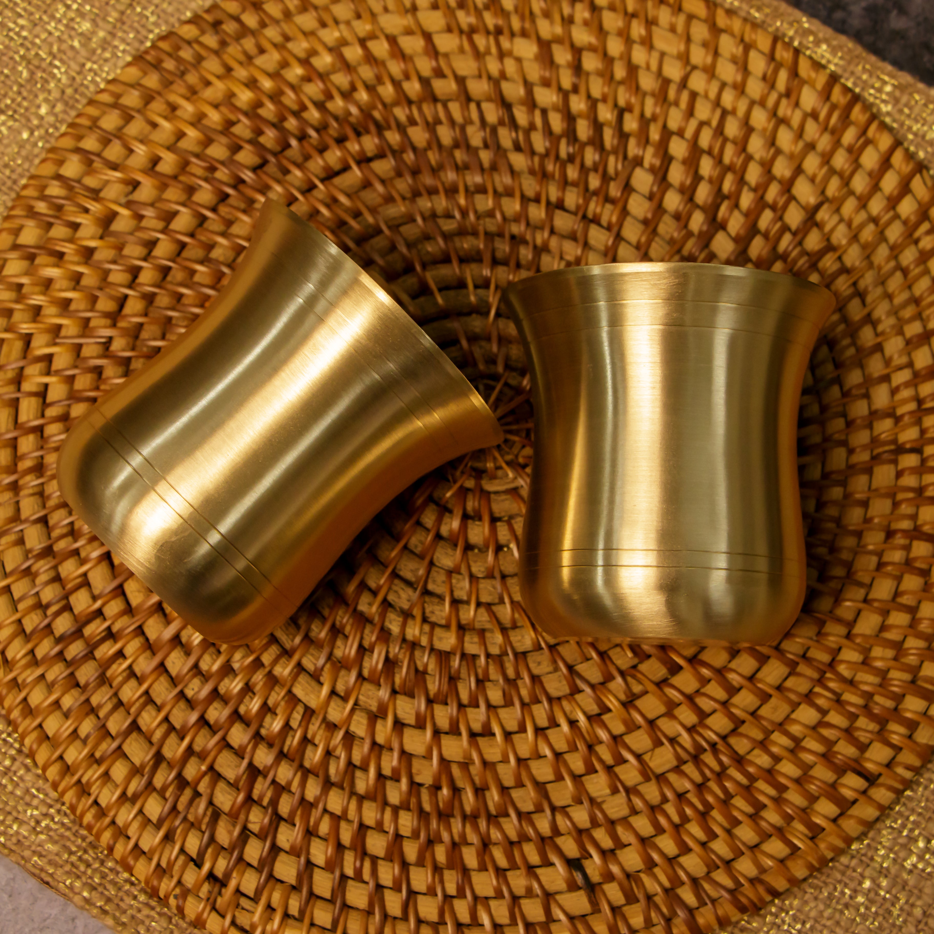 Ambi Elegant Traditional Pure 100% Lead Free Kansa Lota Glass 275 ml