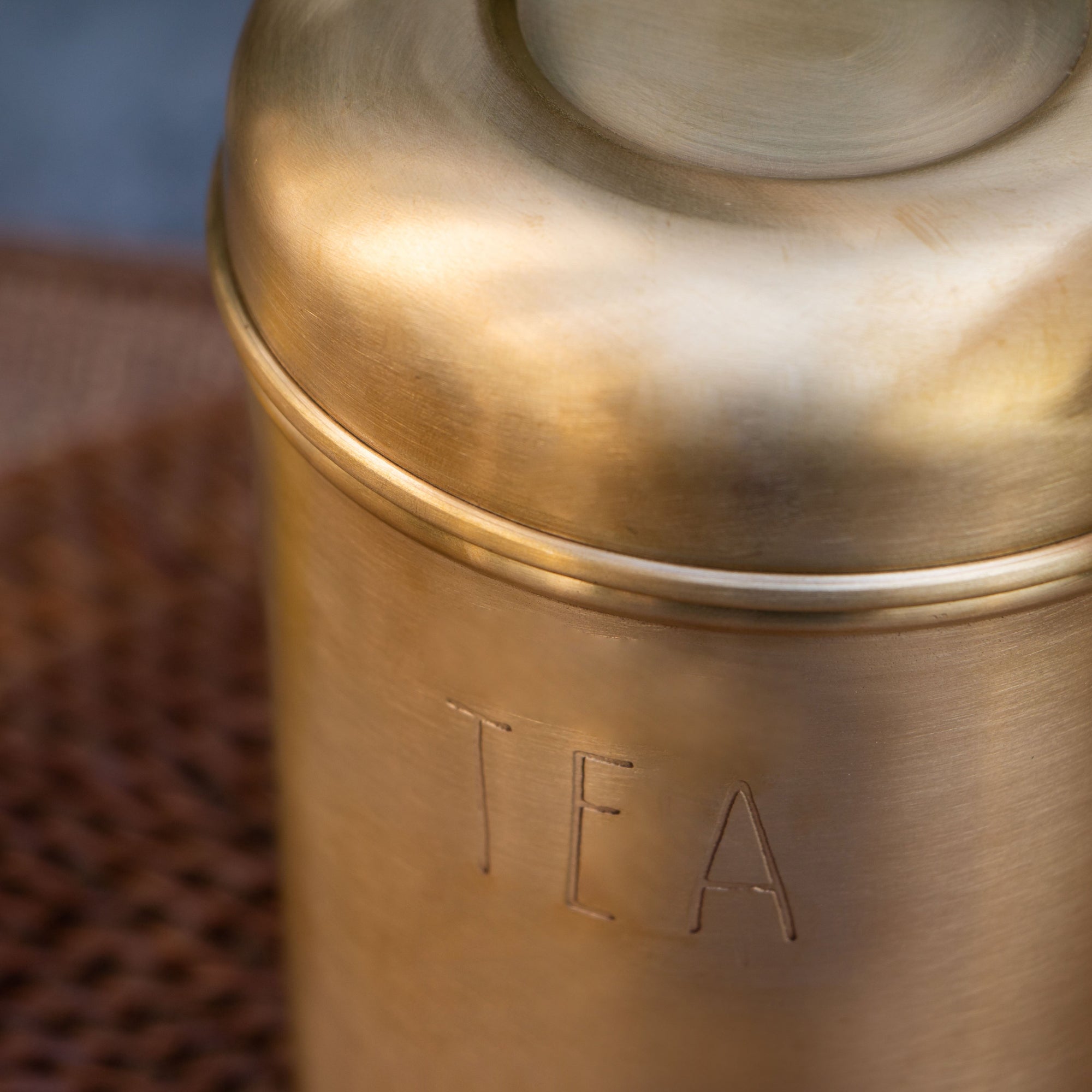 Tea Jar - Pure Brass Jar Storage Box