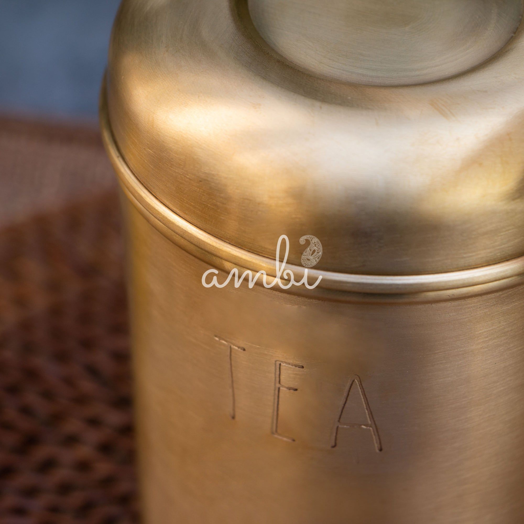 Tea Jar - Pure Brass Jar Storage Box