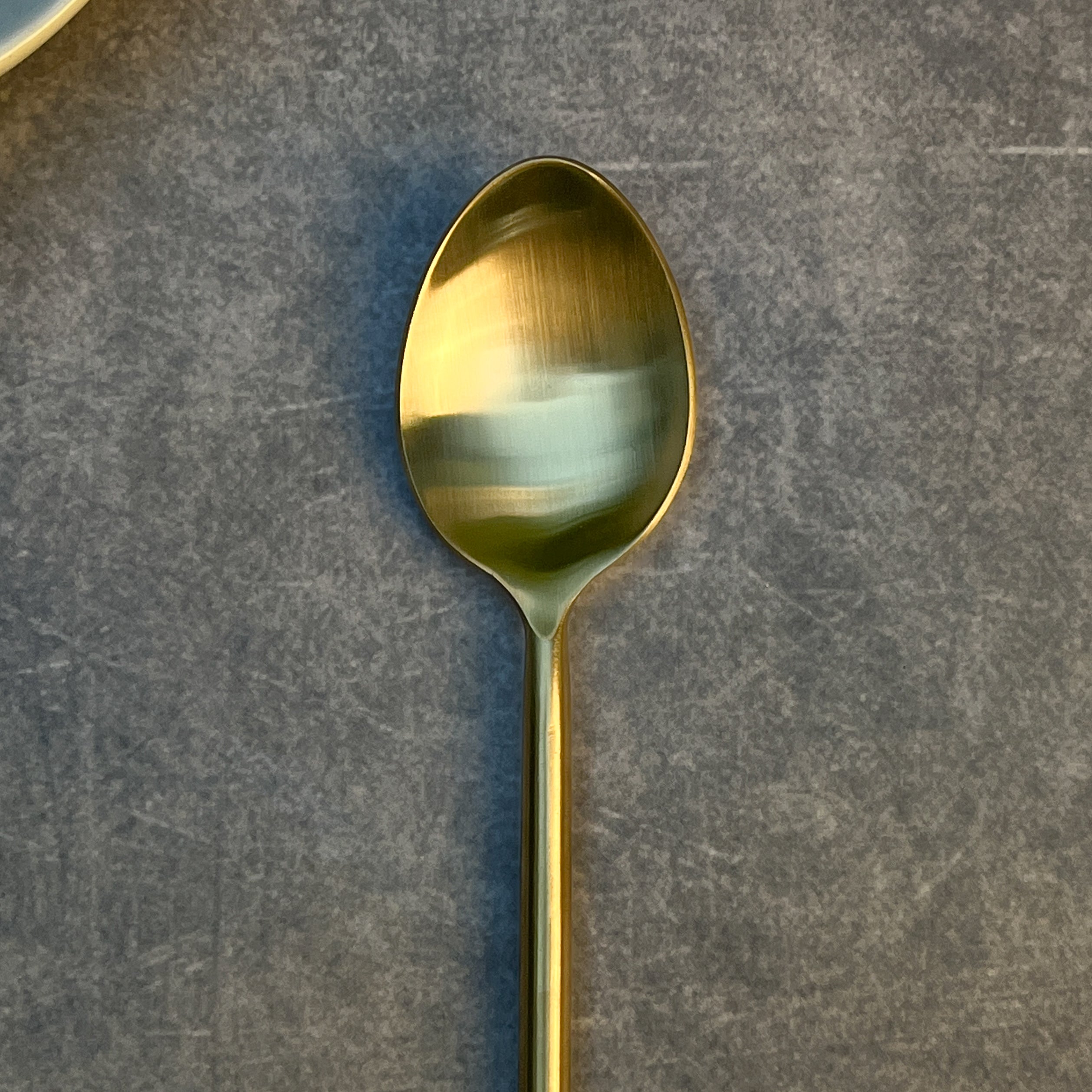 AMBI Pure Brass Minimal Luxe Tube Spoon Set of 2