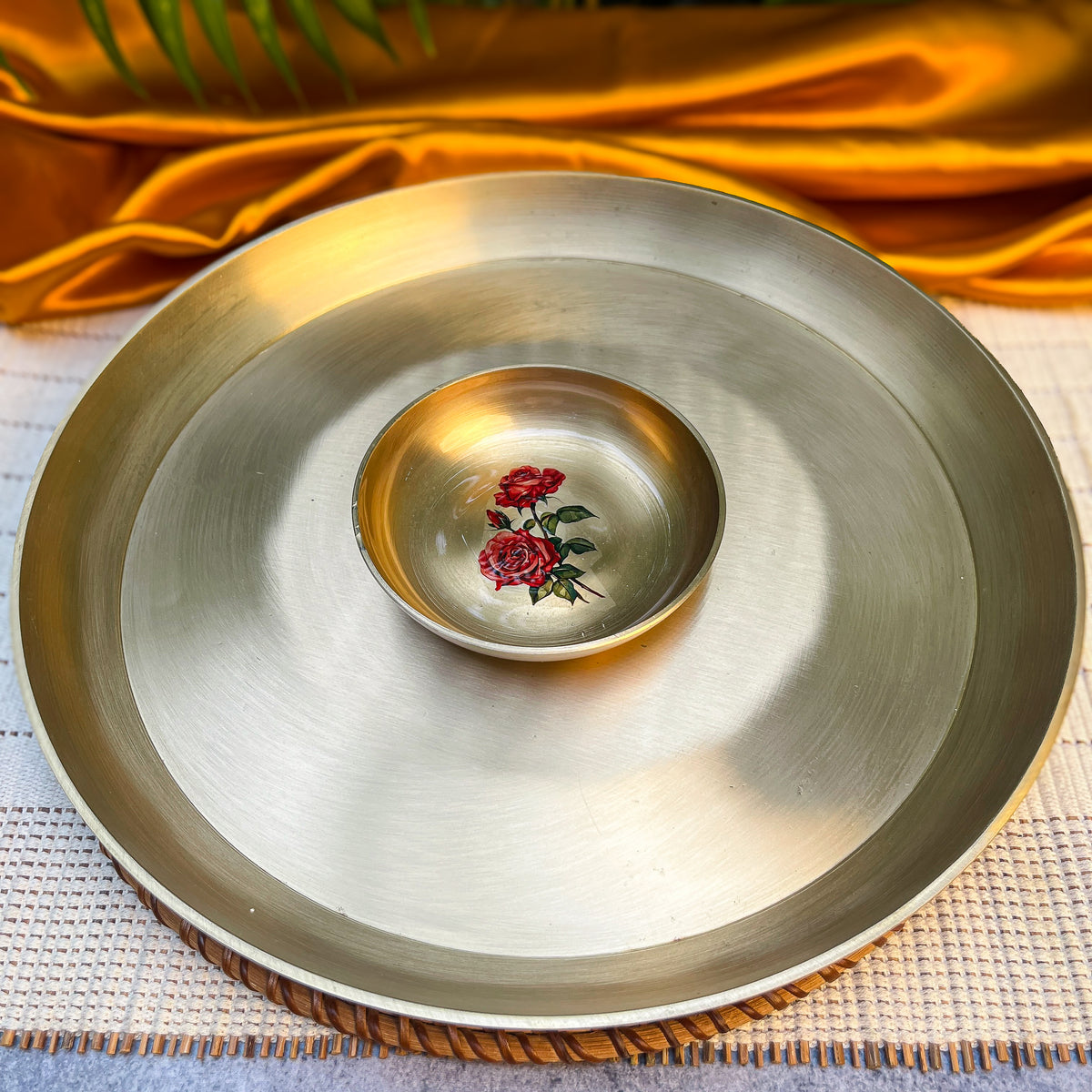 Ambi Kansa Snack and Dip Platter | Premium Serving and Gift Set