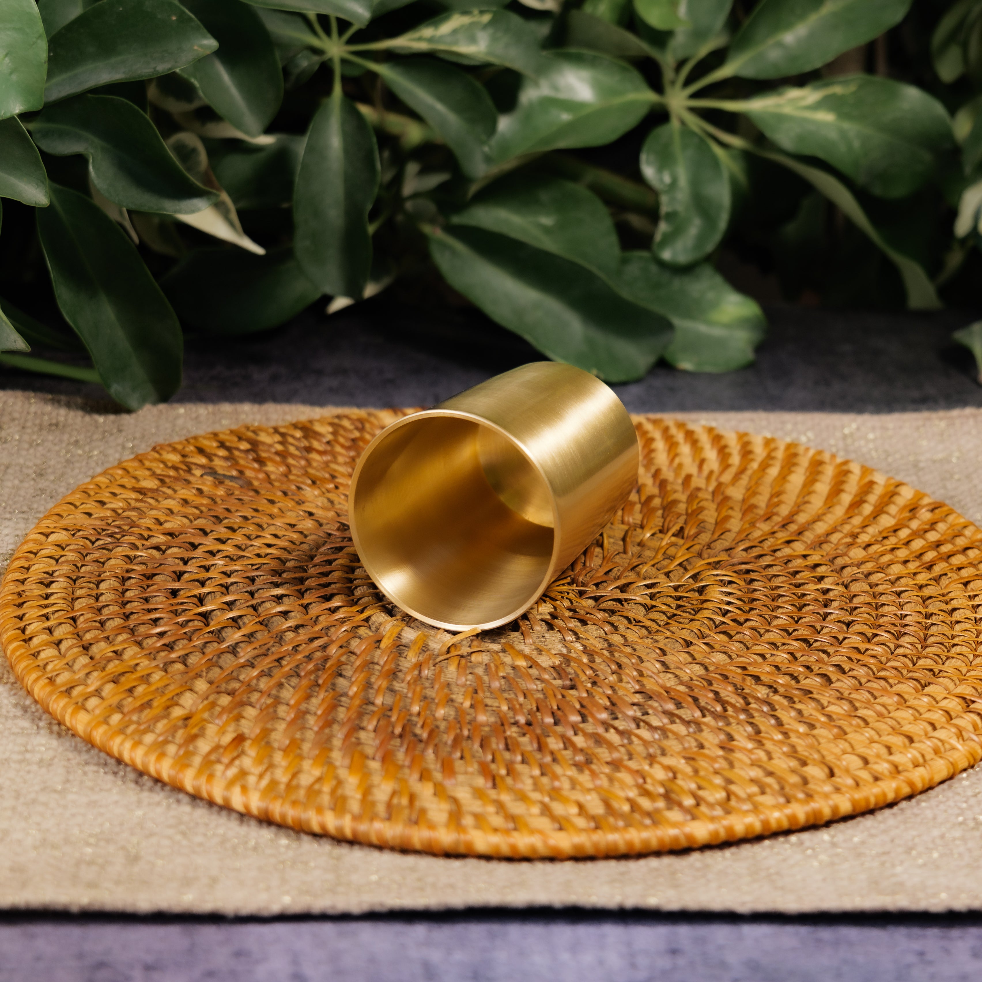 AMBI Pure 100% Lead Free Kansa Water Glass - 150ML - Straight Edge (set of 1)