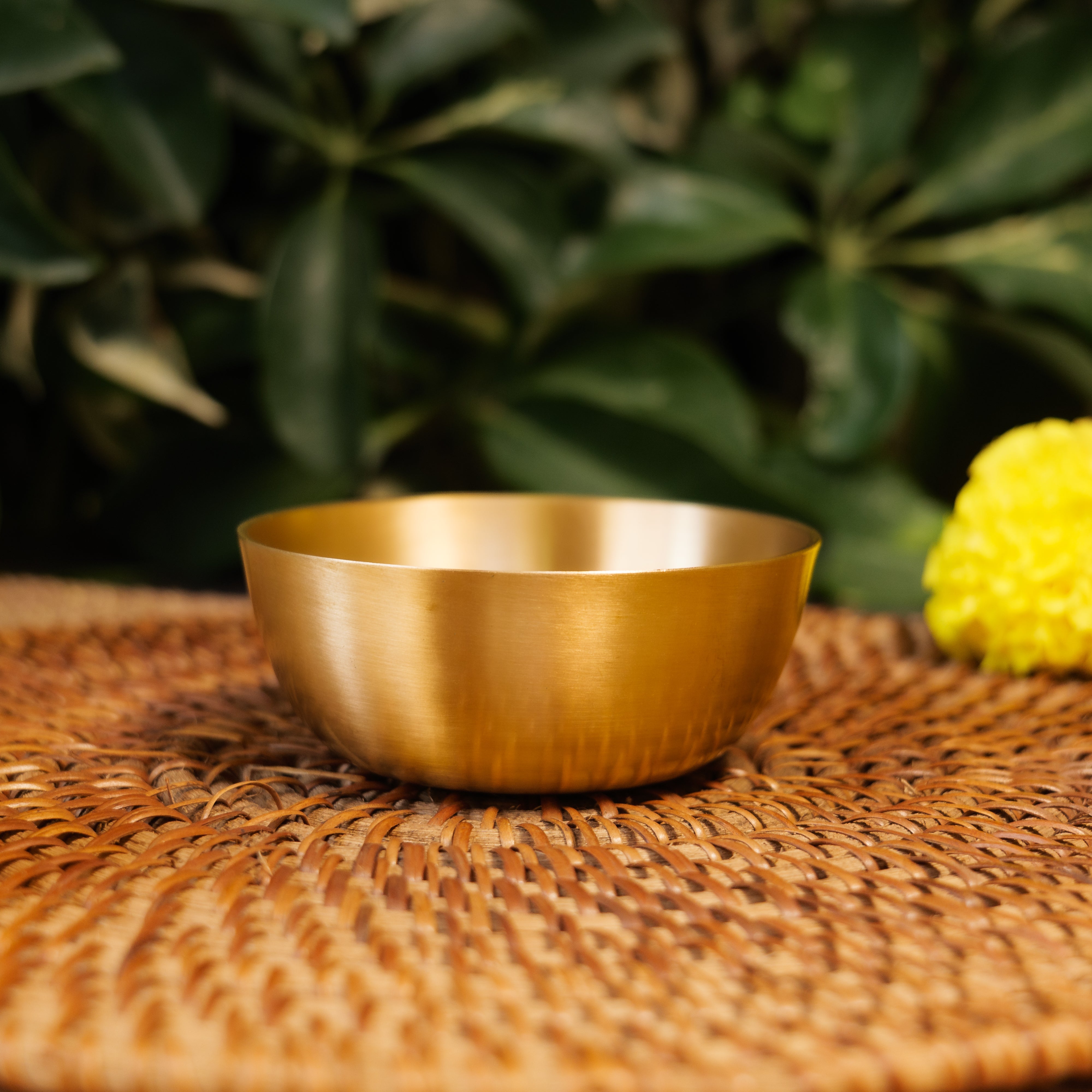 AMBI Pure 100% Lead Free Kansa Small Katori / Bowl - 3.5 inches diameter 115g - Lacqour Finish