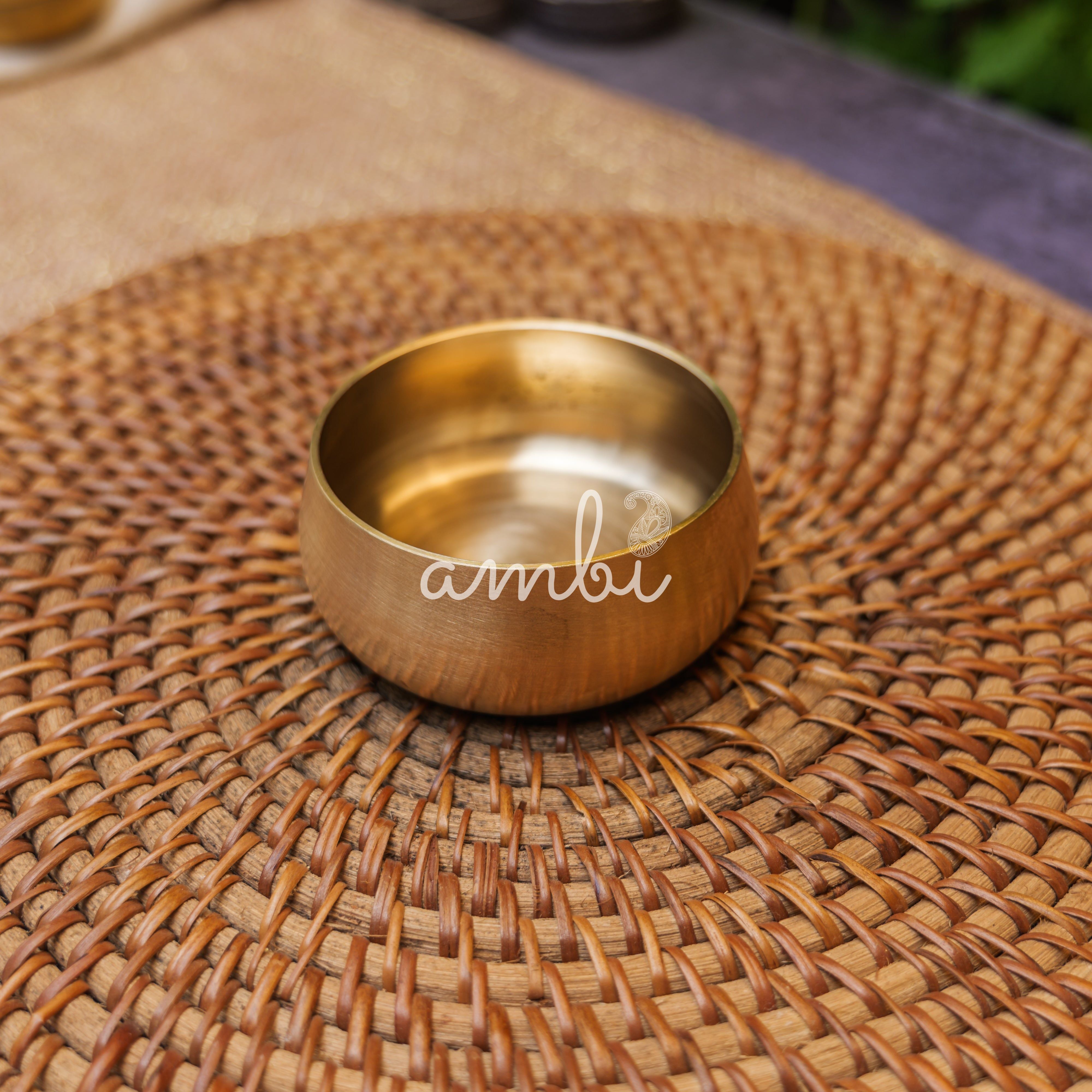 AMBI 100% Lead Free Pure Kansa Katori / Bowl - 2.5 Inches - 65 ML