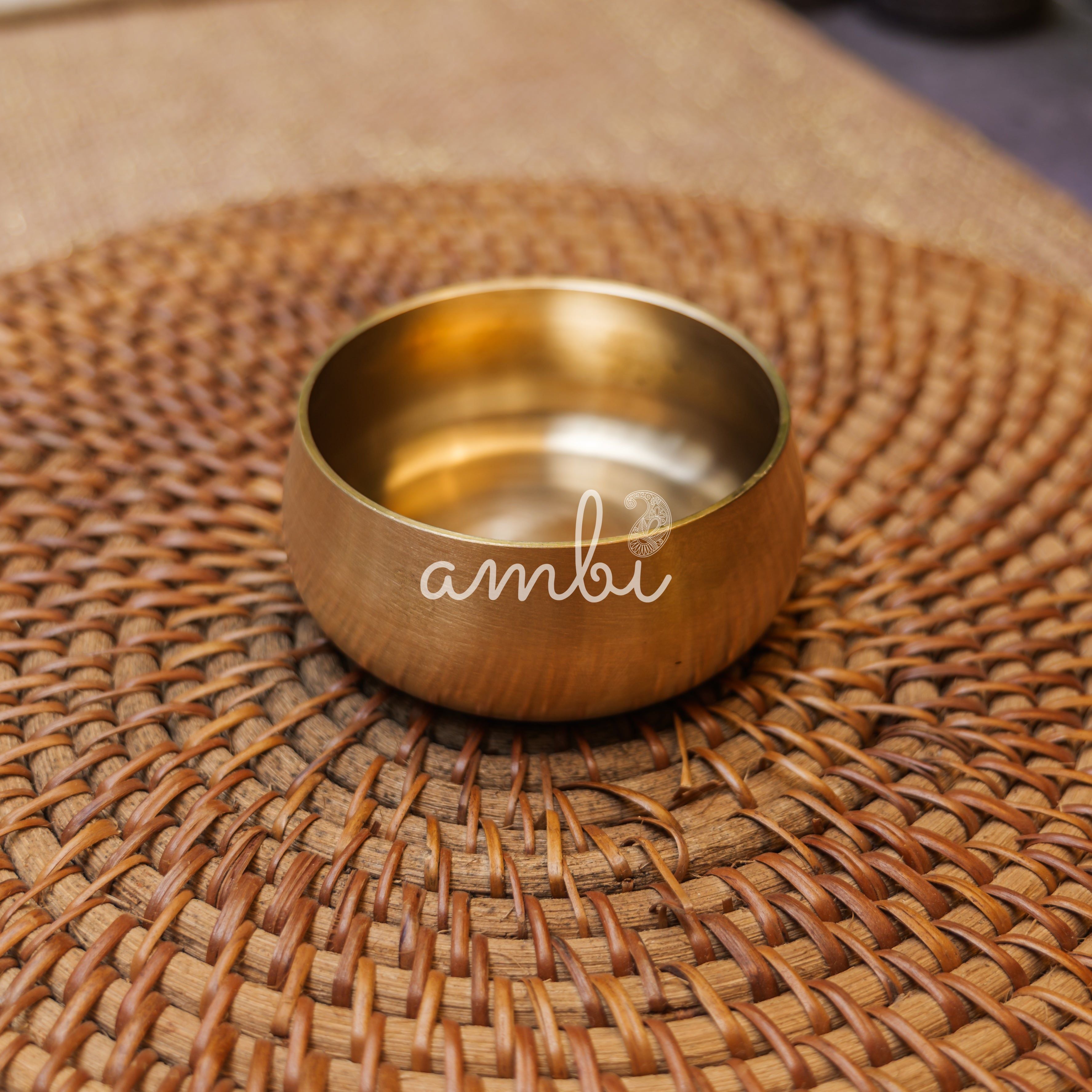 AMBI 100% Lead Free Pure Kansa Katori / Bowl - 2.5 Inches - 65 ML