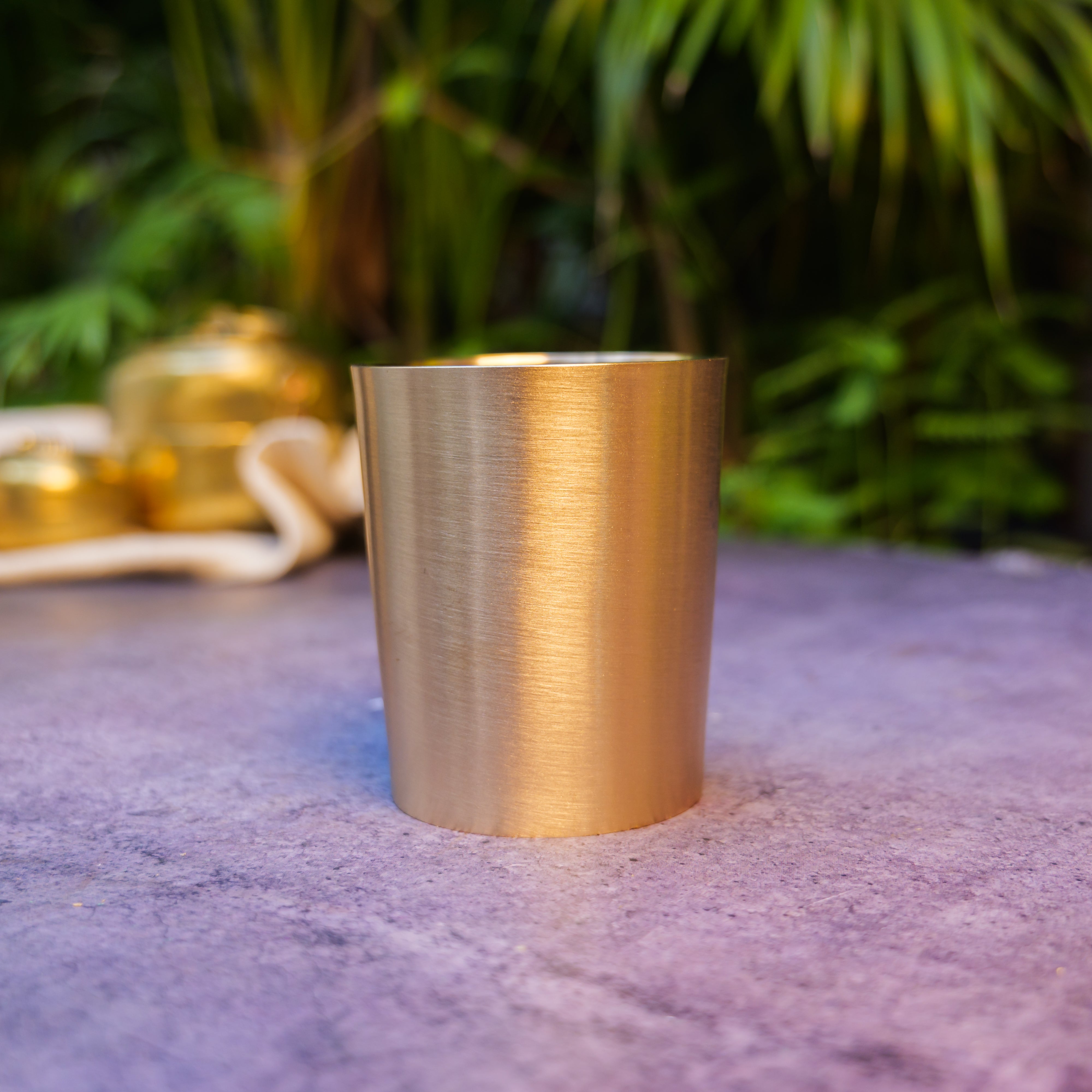 Ambi Pure 100% Lead Free Kansa Tumbler – 250 ML - For Ayurvedic Wellness