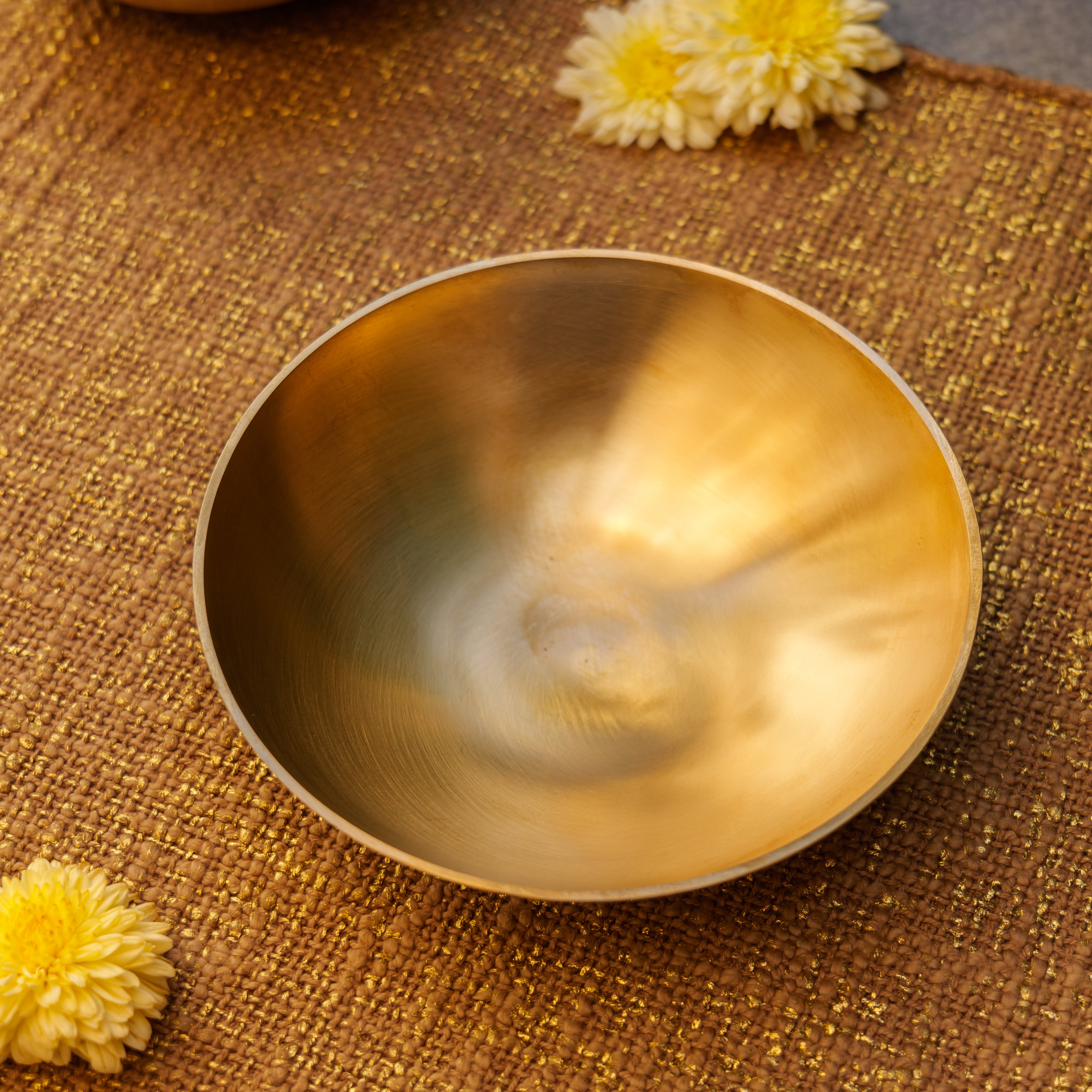 AMBI Pure Kansa Elegant Serving Bowl Heavy Make