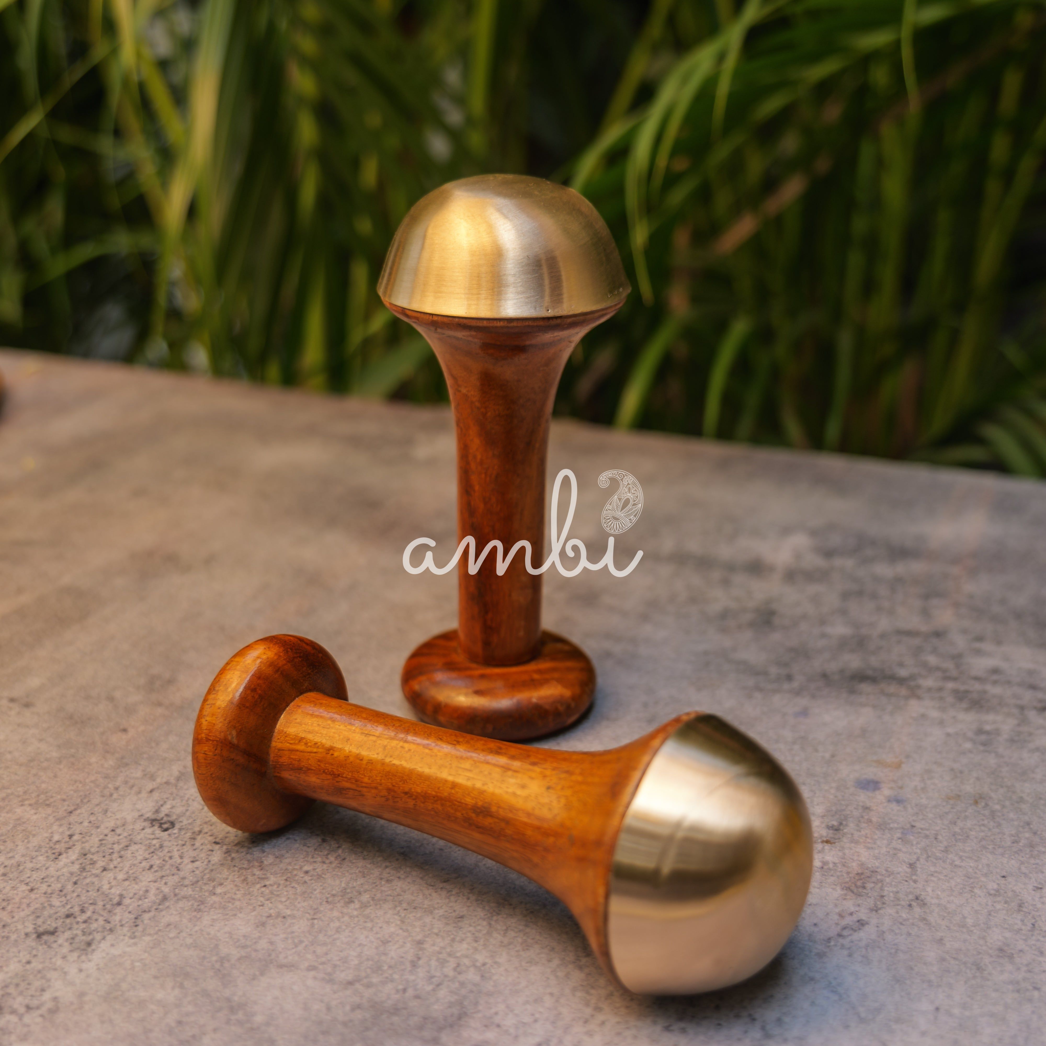 100% Lead Free Pure Kansa Wand Massager For Face and Body(Small)