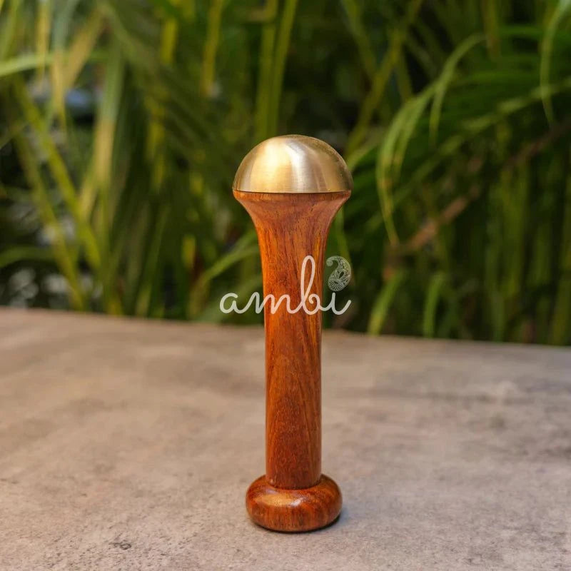 100% Lead Free Pure Kansa Wand Massager For Face and Body - 5.5 inch(Big)