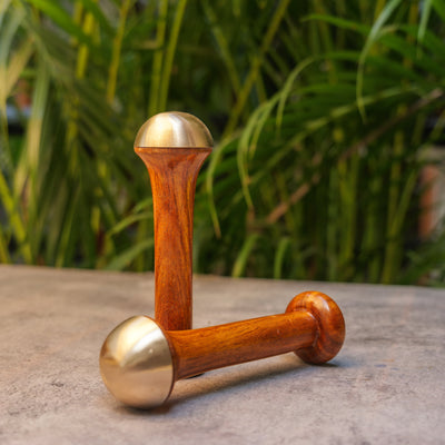 100% Lead Free Pure Kansa Wand Massager For Face and Body - 5.5 inch(Big)