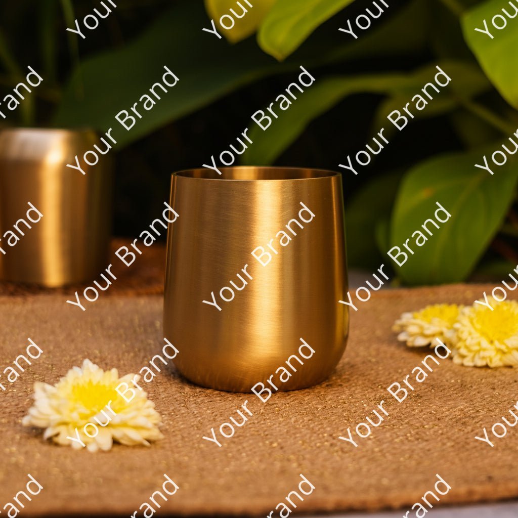 Ambi Pure Brass Urban Style Glass – Handcrafted Drinkware for Elegant Dining