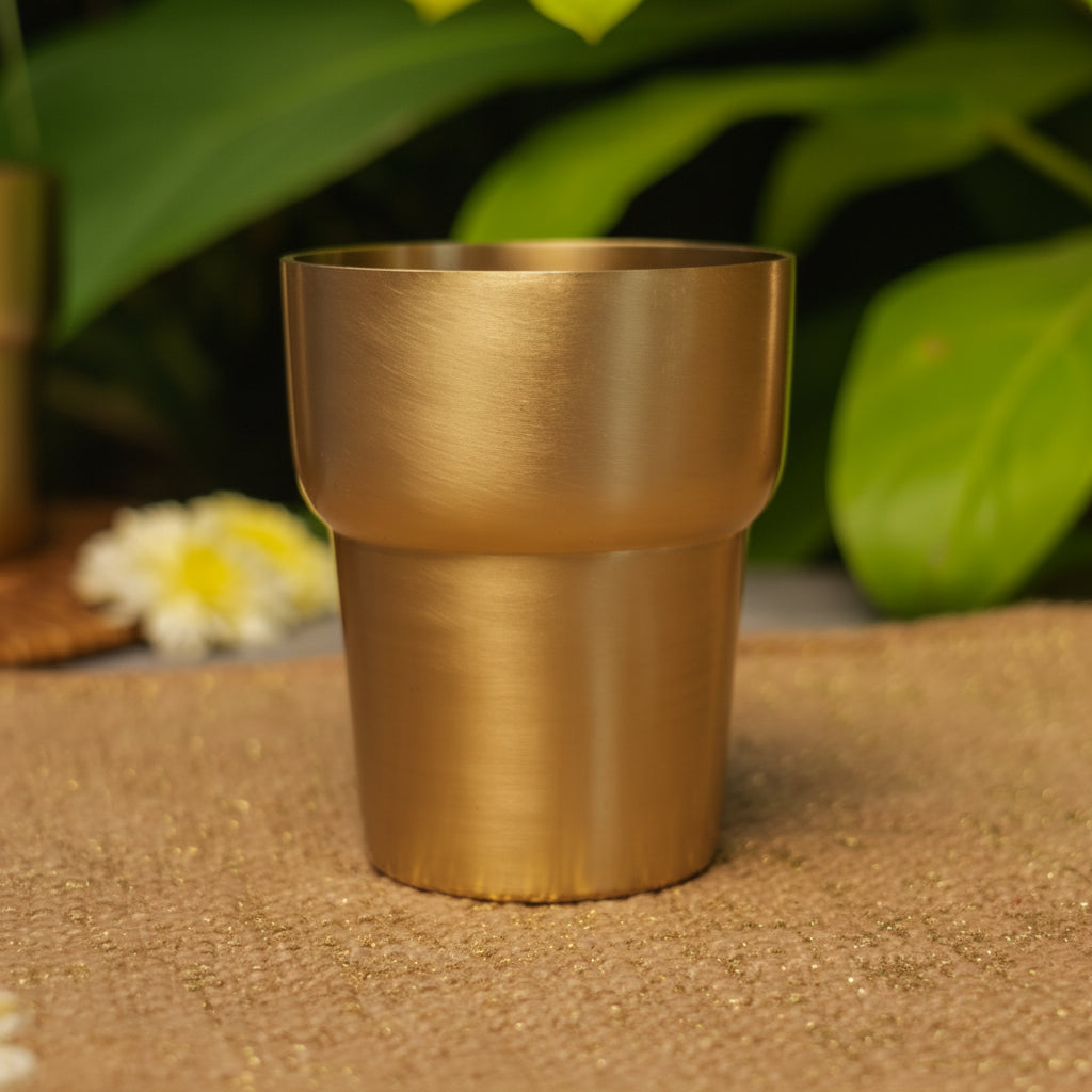 Ambi Pure Brass Designer Modern Glass - 300 ML Capacity - Heavy Make