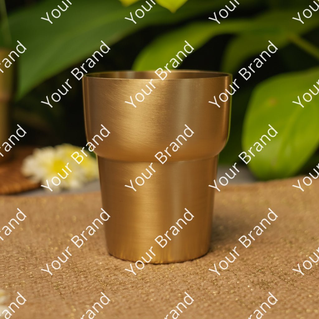 Ambi Pure Brass Designer Modern Glass - 300 ML Capacity - Heavy Make