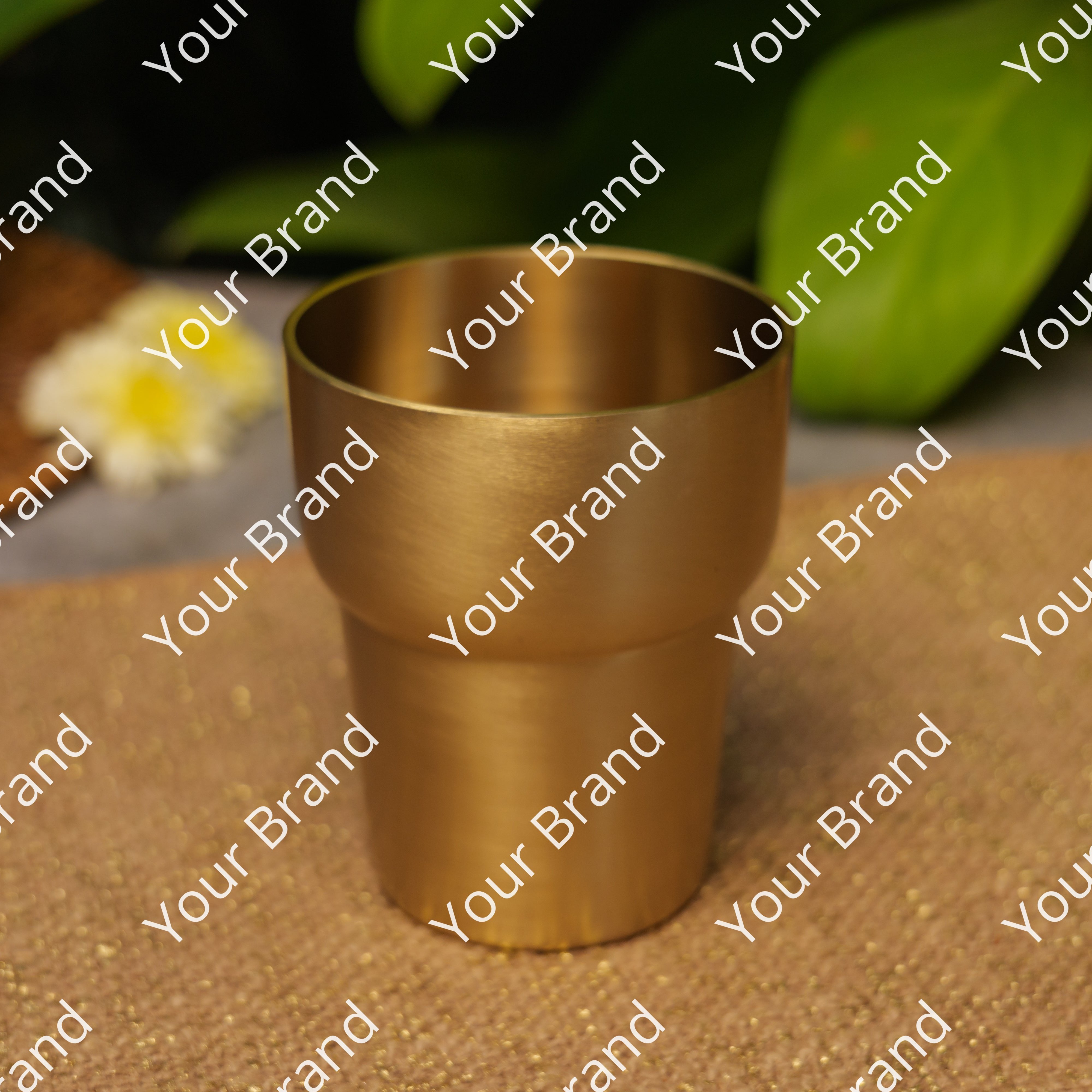 Ambi Pure Brass Designer Modern Glass - 300 ML Capacity - Heavy Make