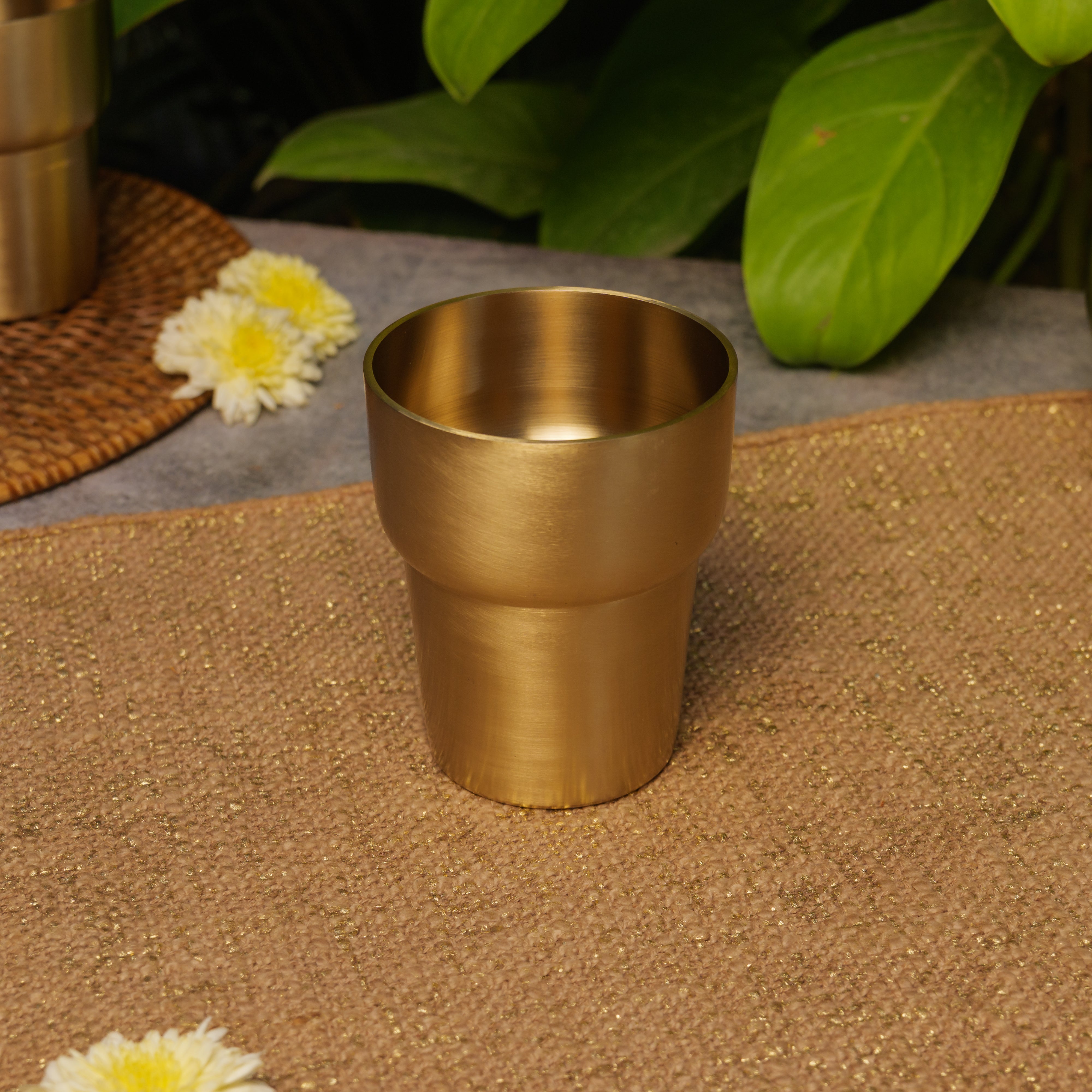 Ambi Pure Brass Designer Modern Glass - 300 ML Capacity - Heavy Make