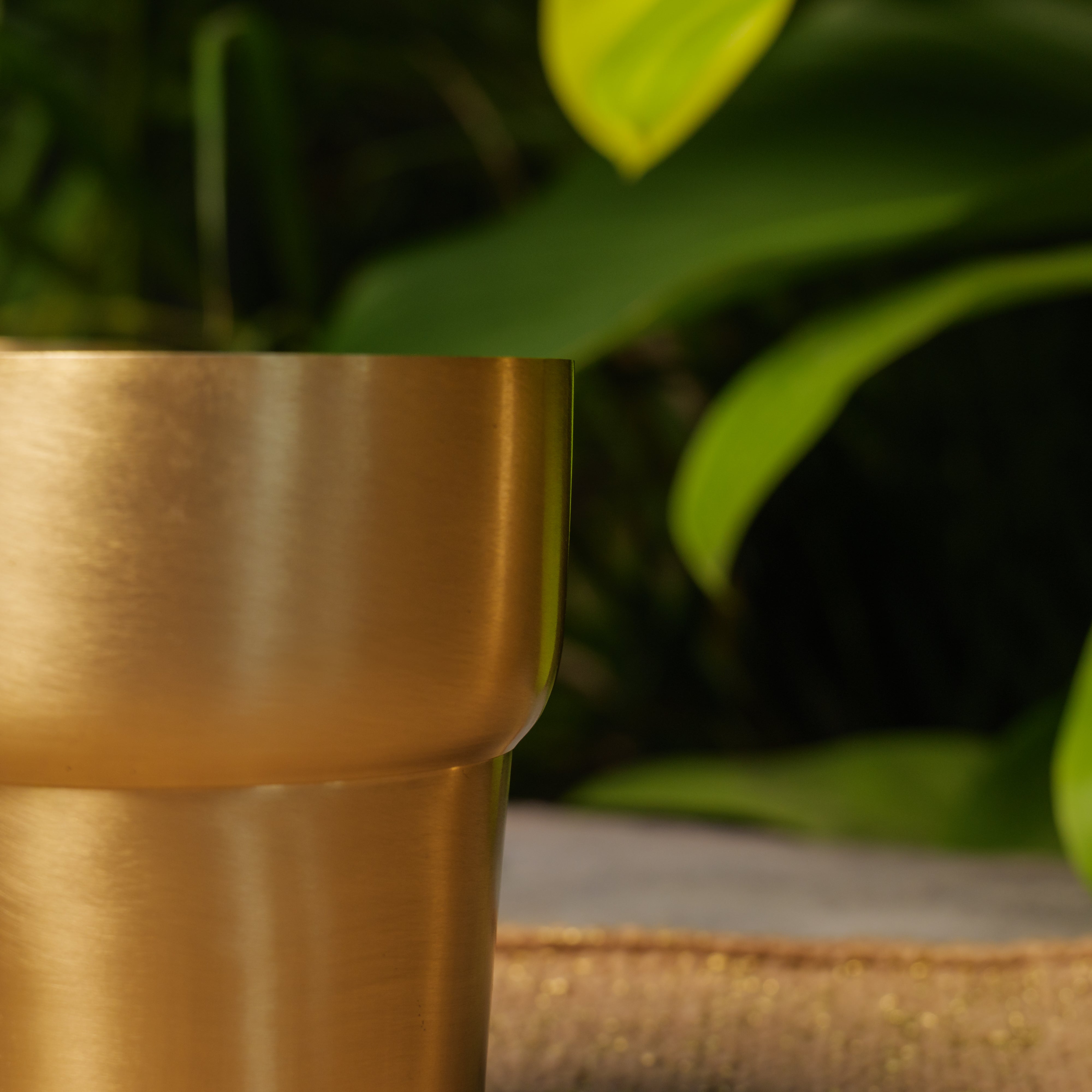Ambi Pure Brass Designer Modern Glass - 300 ML Capacity - Heavy Make