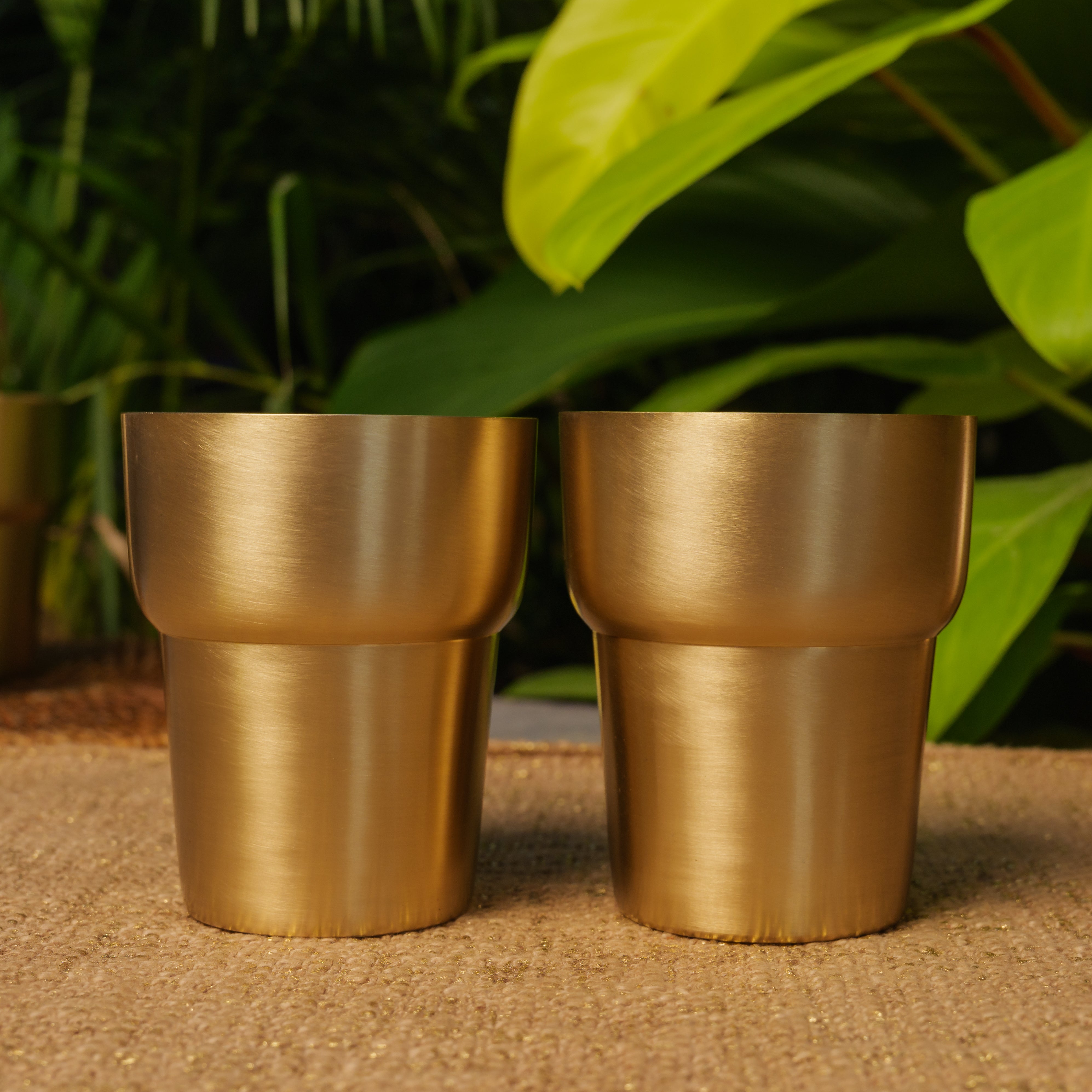 Ambi Pure Brass Designer Modern Glass - 300 ML Capacity - Heavy Make