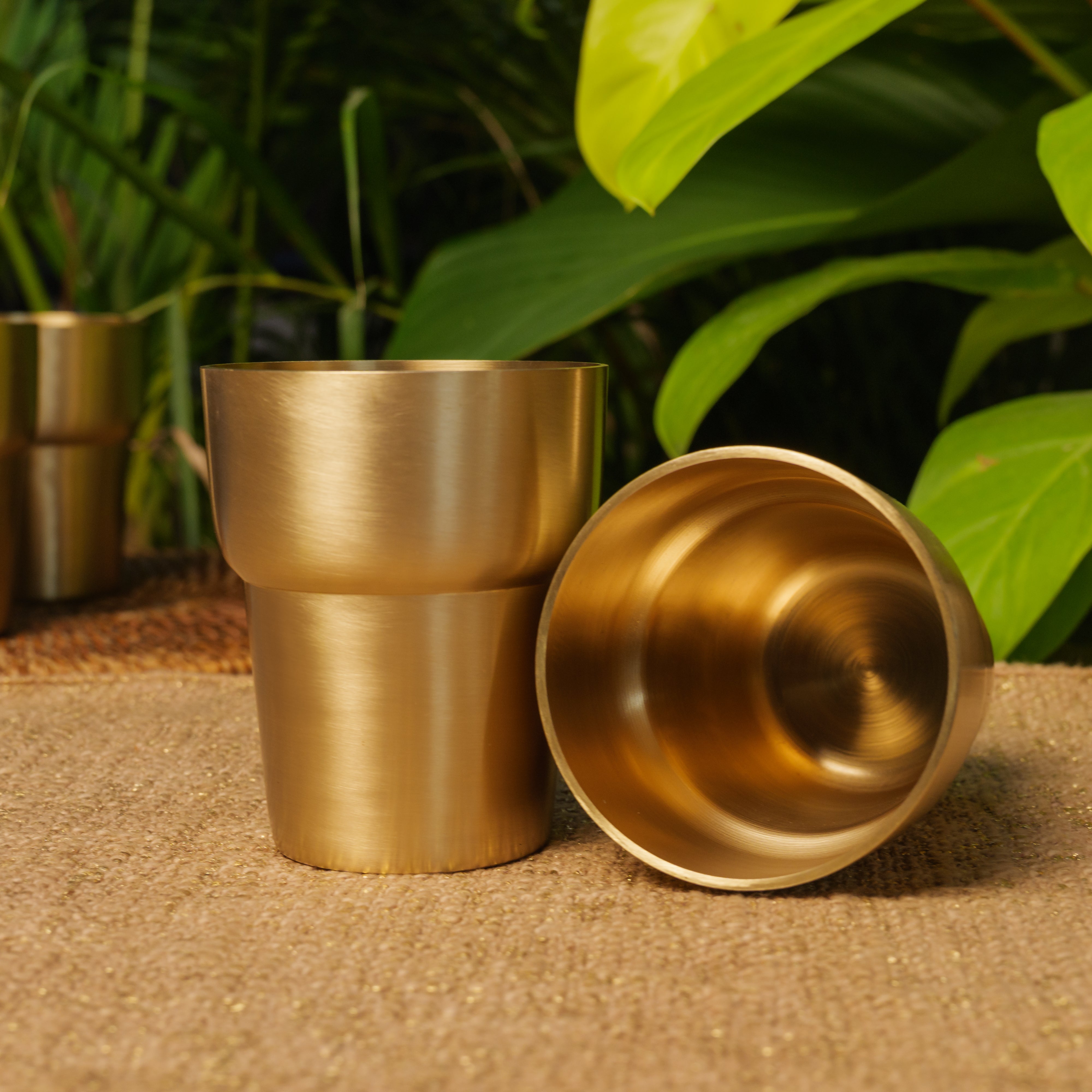 Ambi Pure Brass Designer Modern Glass - 300 ML Capacity - Heavy Make