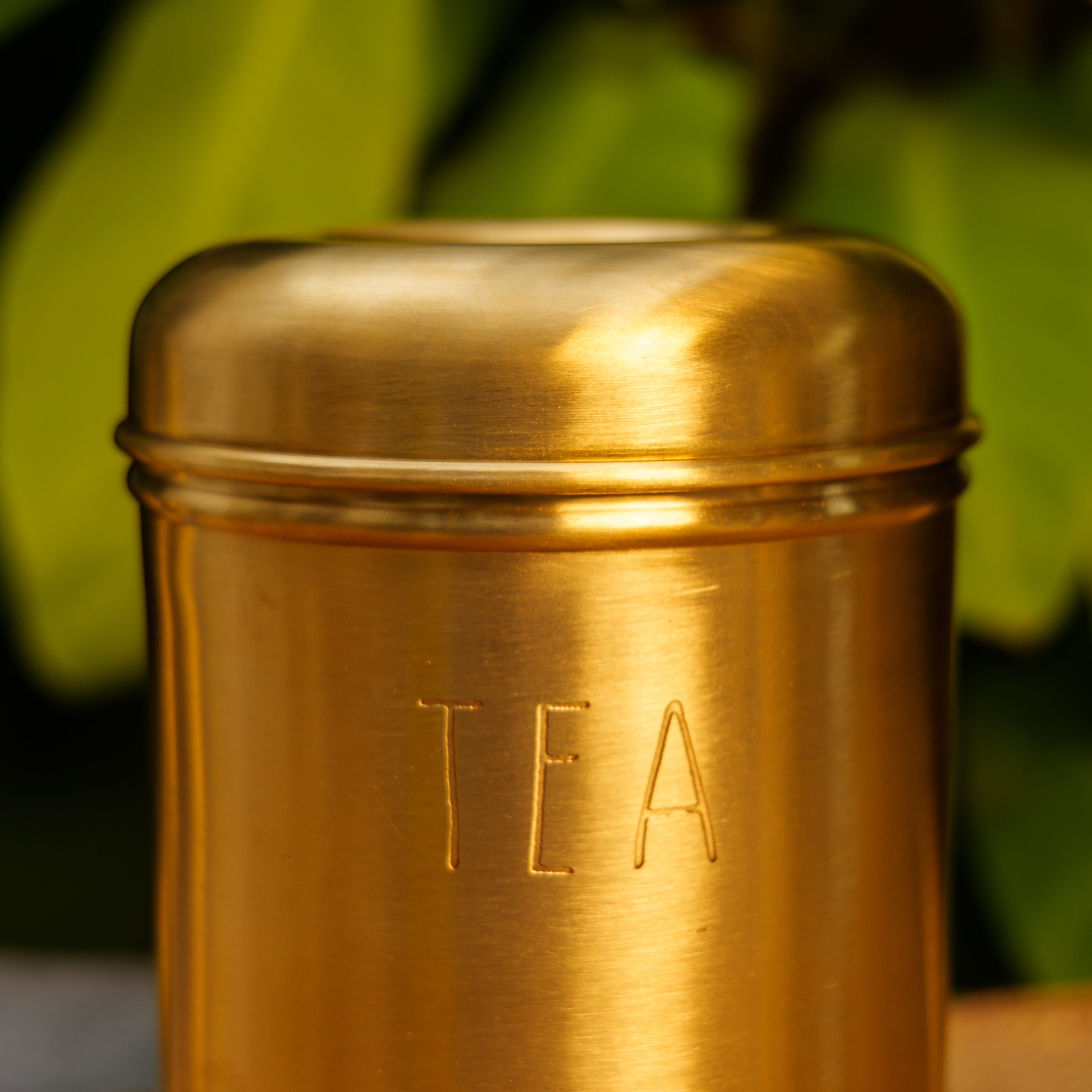 Tea Jar - Pure Brass Jar Storage Container - 1 L