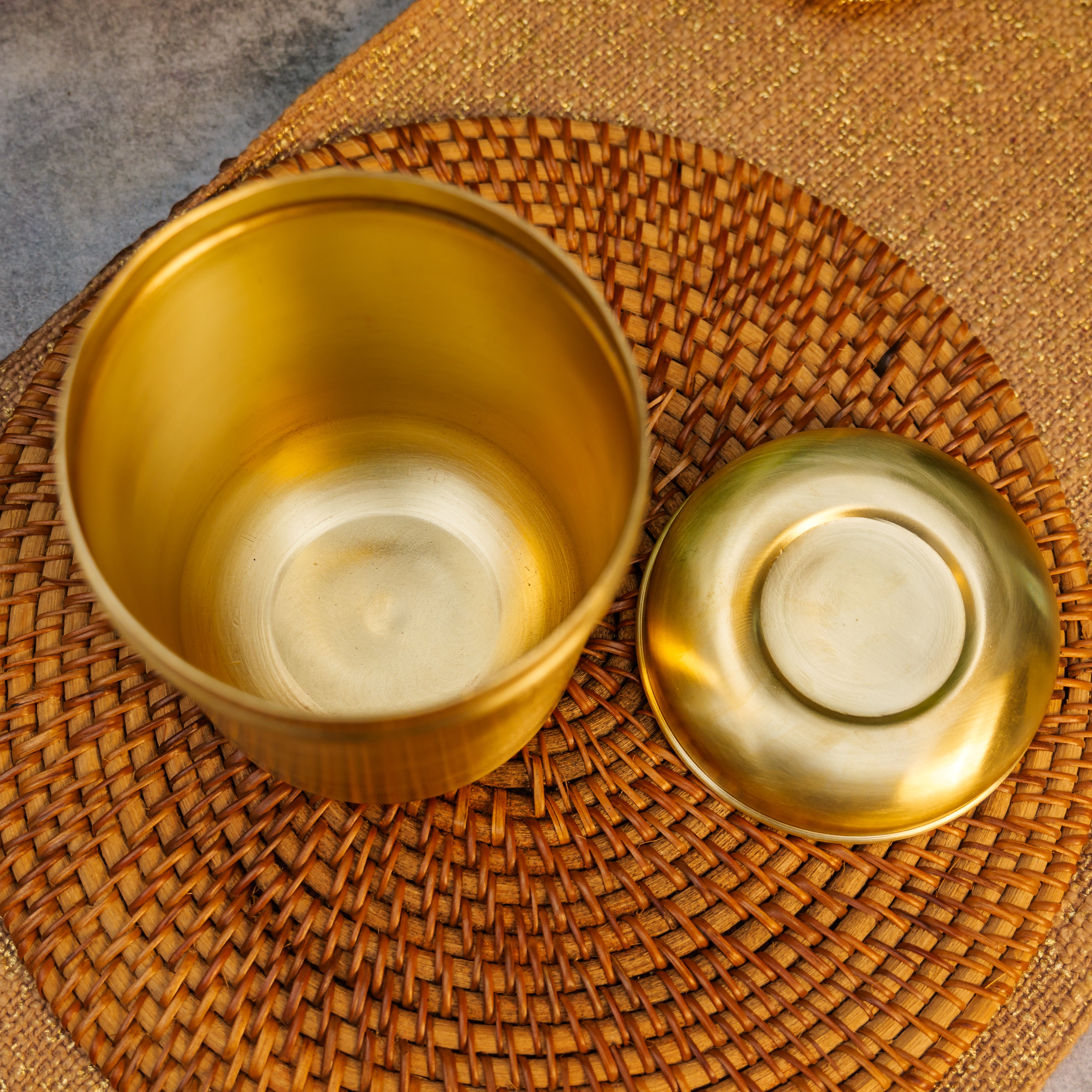 Tea Jar - Pure Brass Jar Storage Container - 1 L