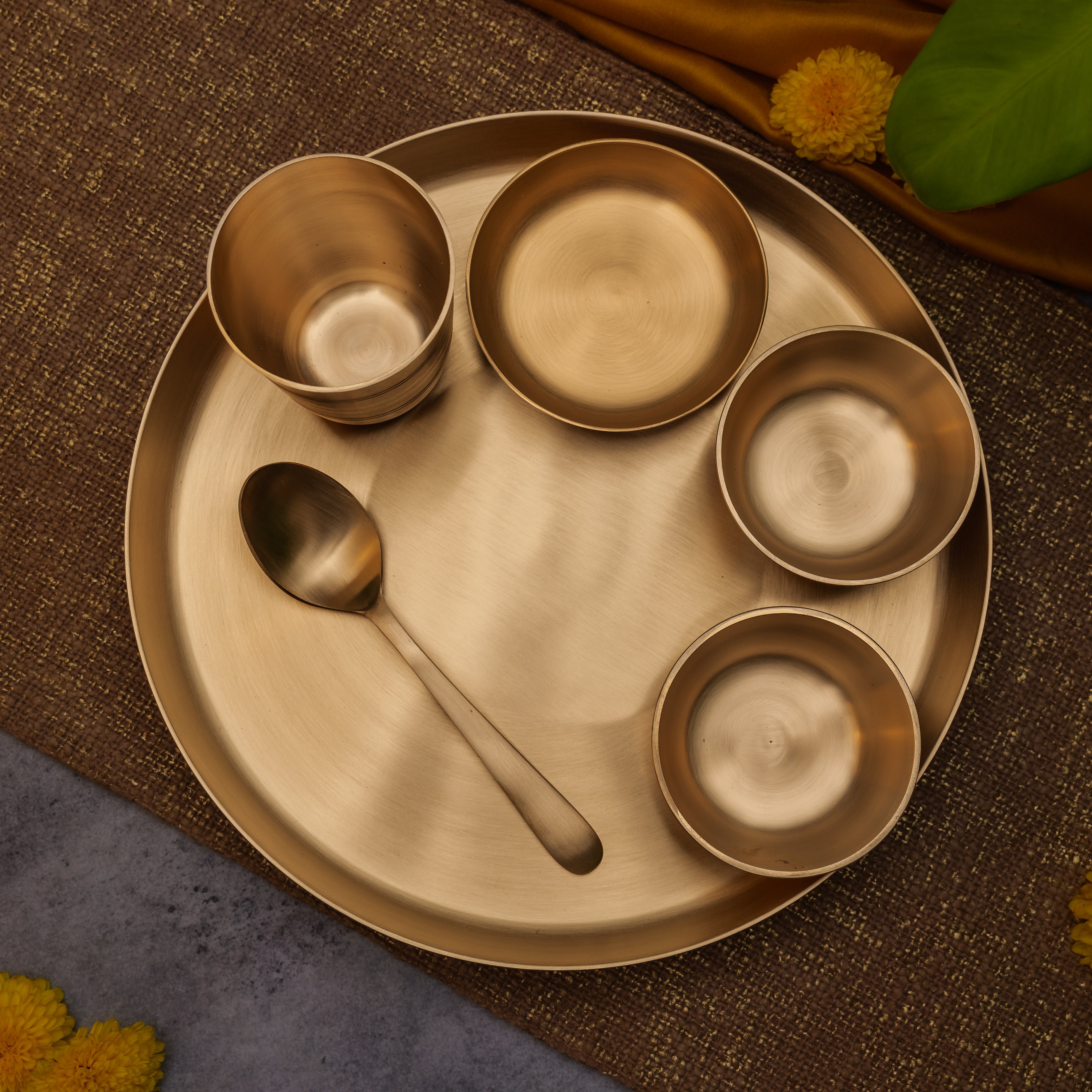 Ambi Pure Kansa Thali Set of 6